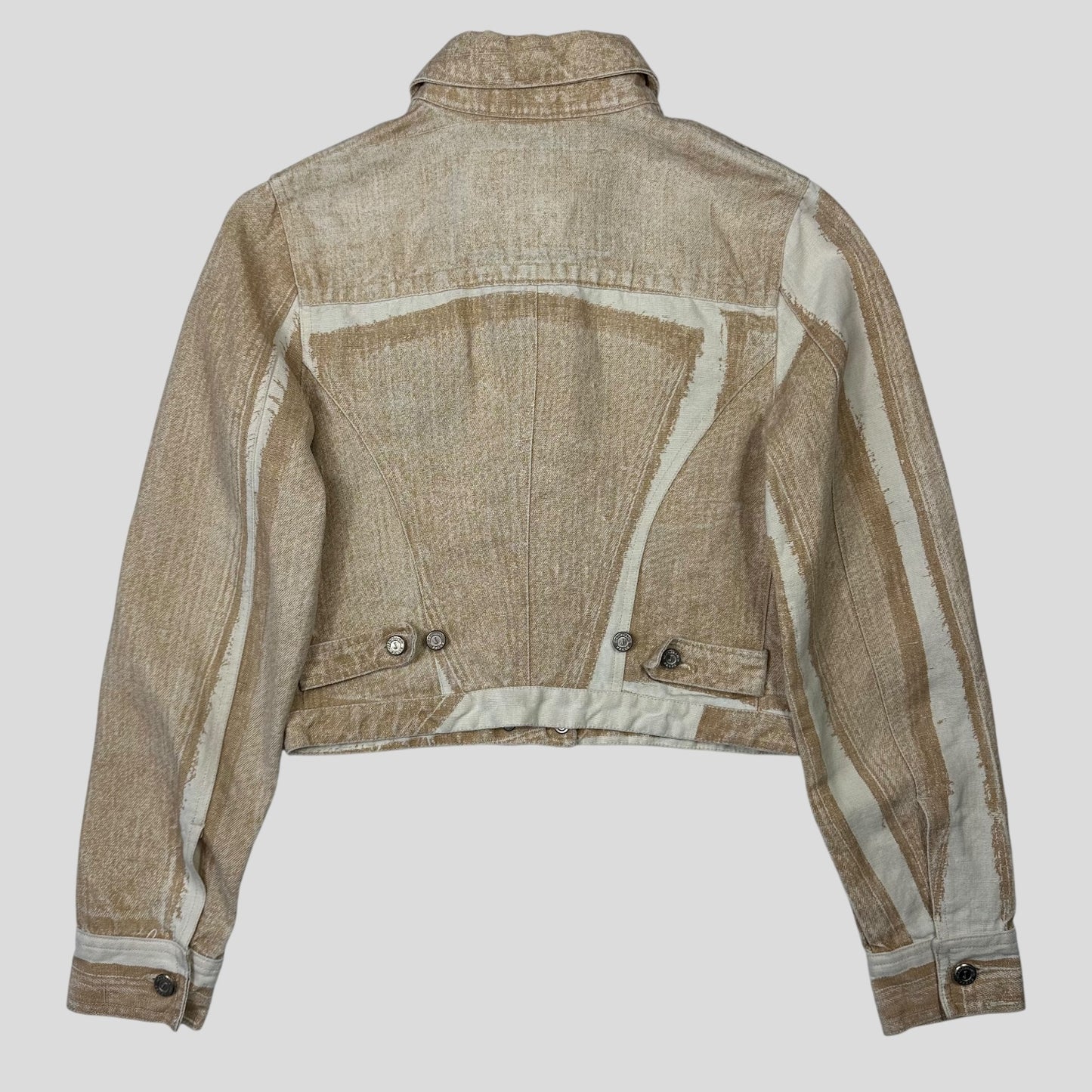 Gianfranco Ferre 90’s Sublimation Acid Wash Hemp Jacket - XS/S