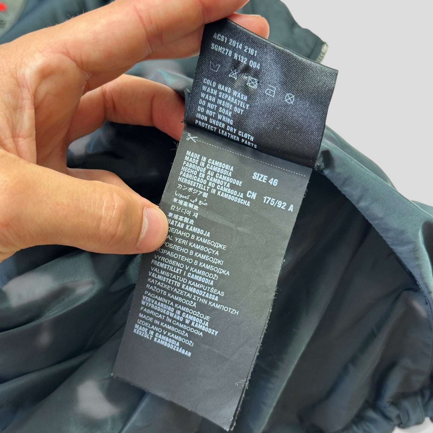 Prada Milano 2014 Metallic Blue Padded Windbreaker - IT46 (S/M)