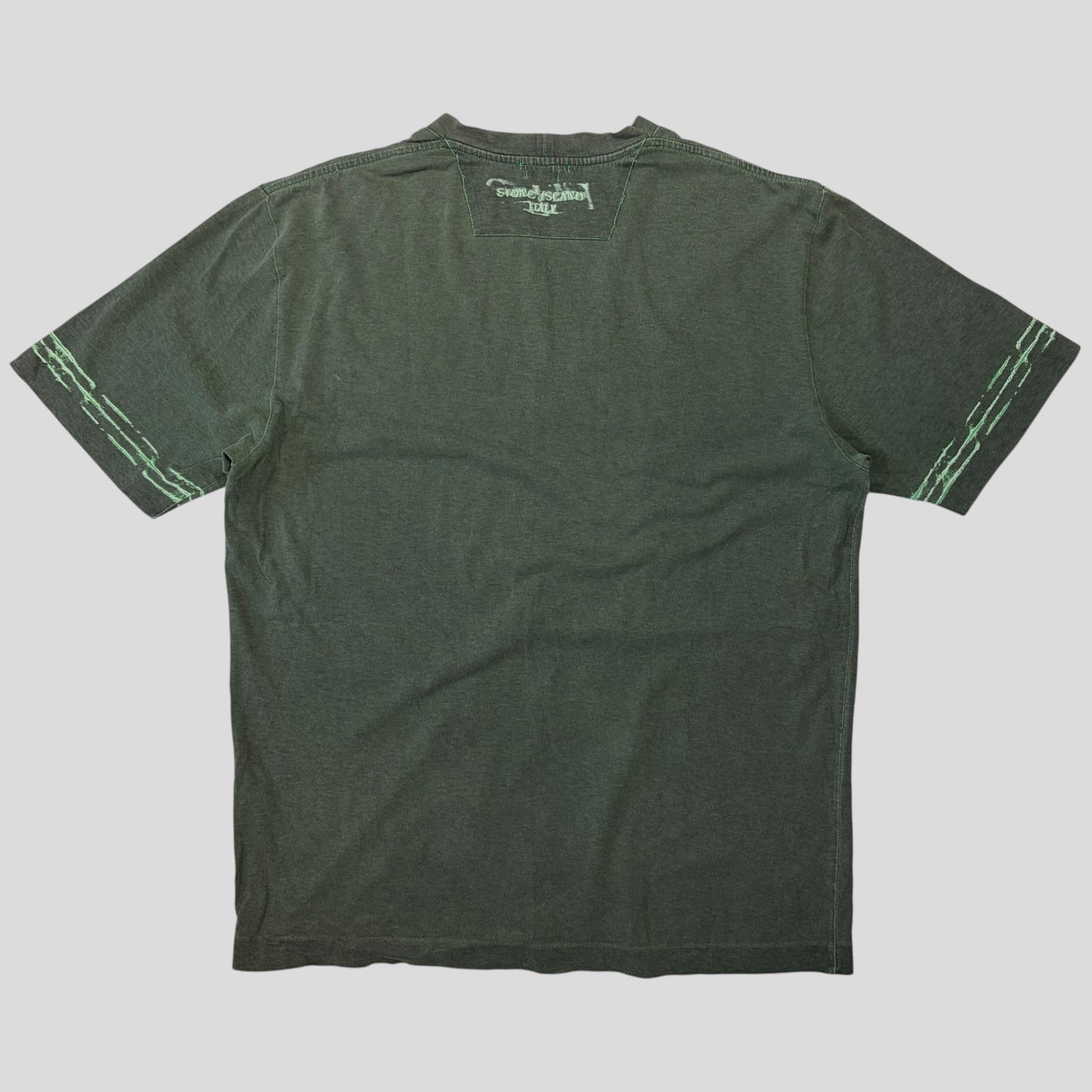 Stone Island SS03 Sublimation Acid Print Marina Logo T-shirt - XL (L)