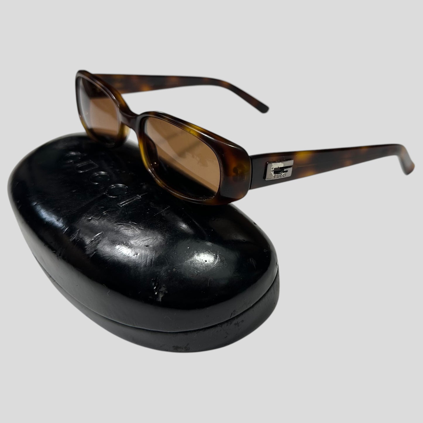 Gucci by Tom Ford 90’s Tortoiseshell Orange Lens Sunglasses