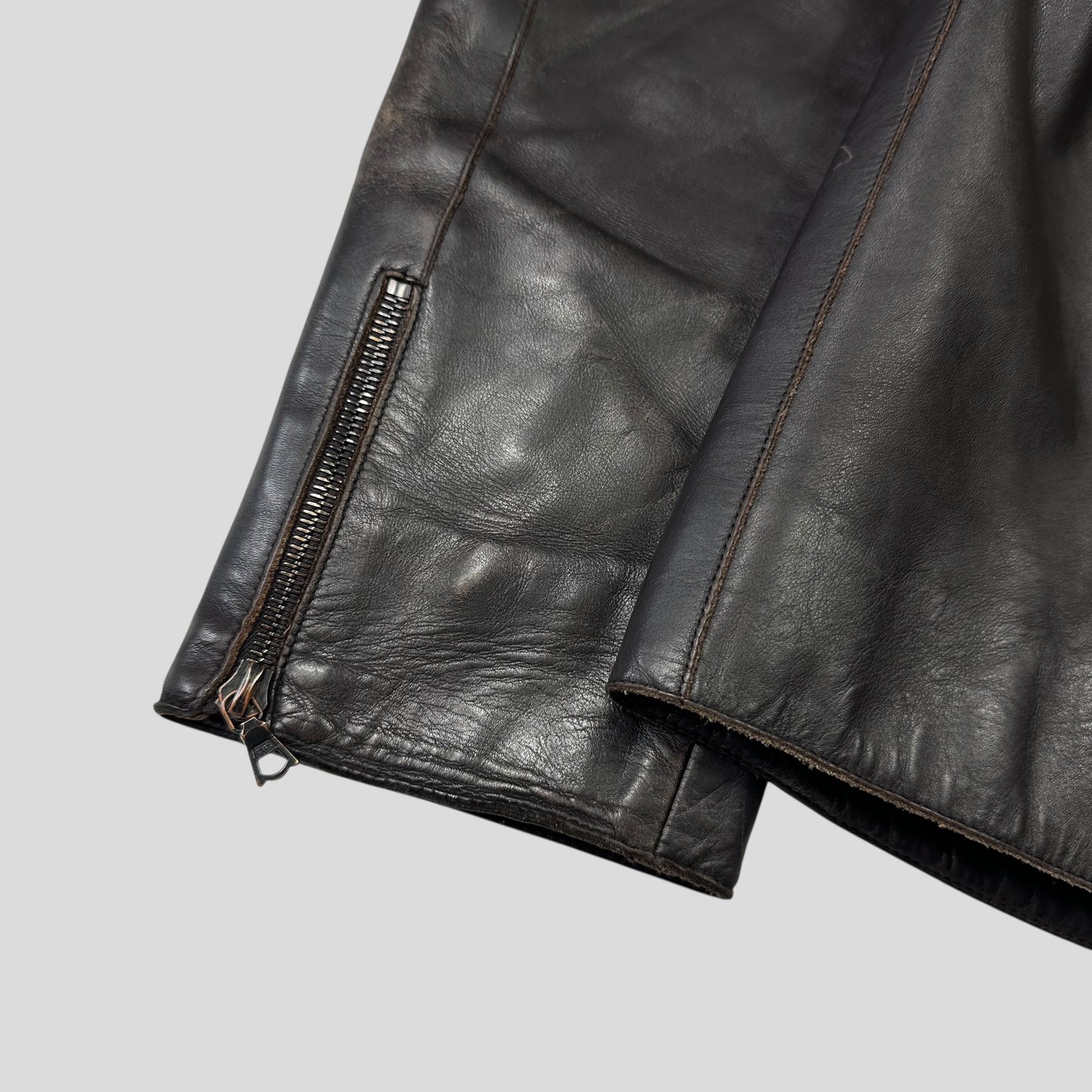 Neil Barrett AW00 Leather Moto Backpack Jacket - M/L