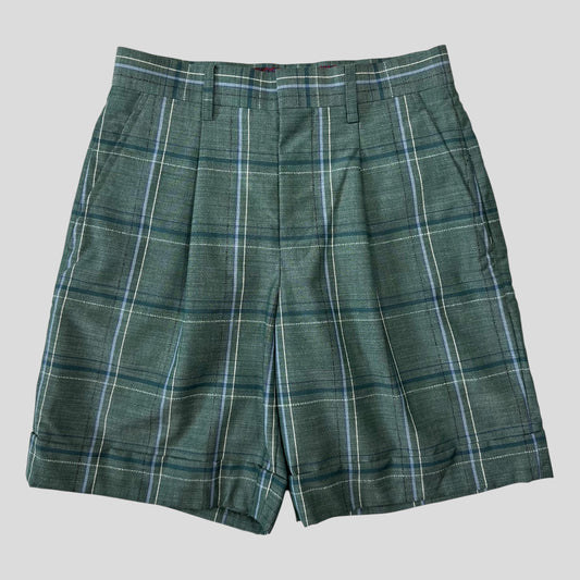 Junya Watanabe by CDG 2012 Checkered Mohair Wool Shorts - S