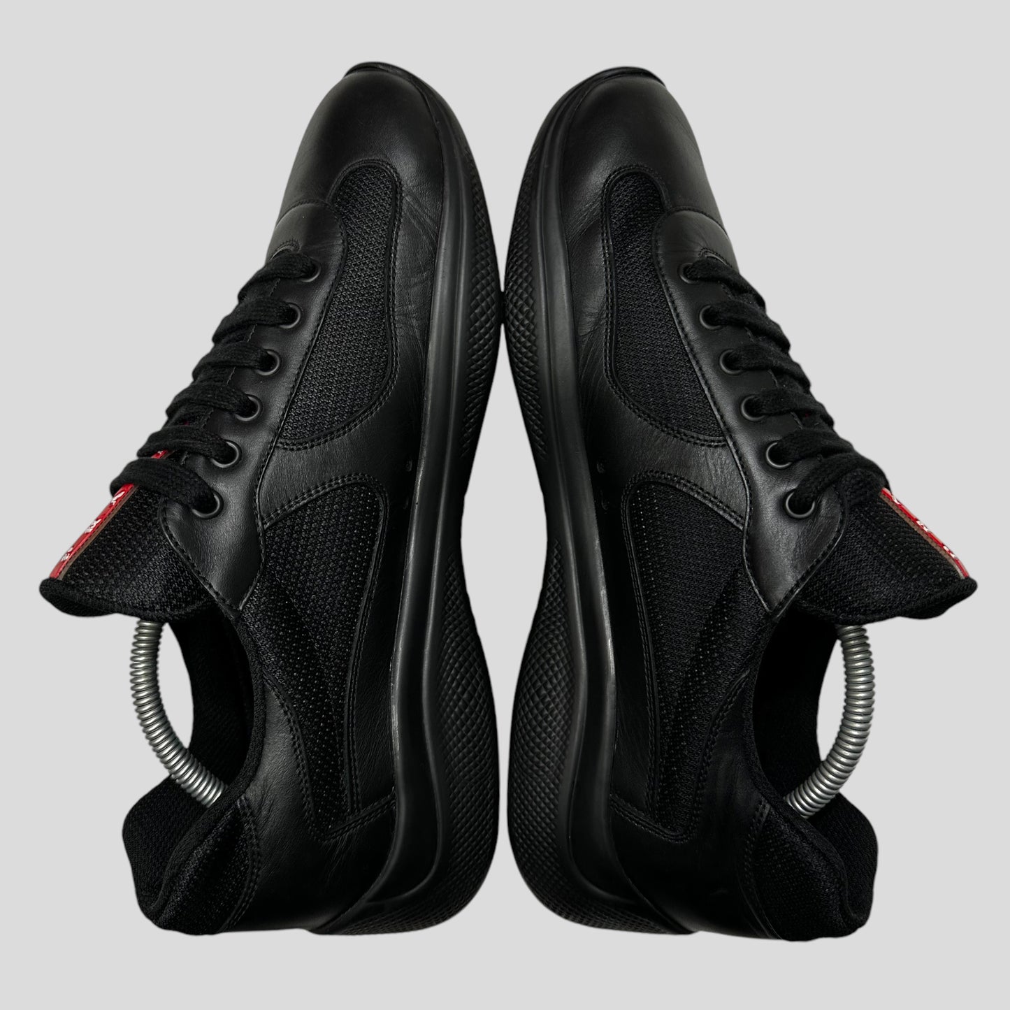 Prada Americas Cups 2023 Triple Black Leather - UK9