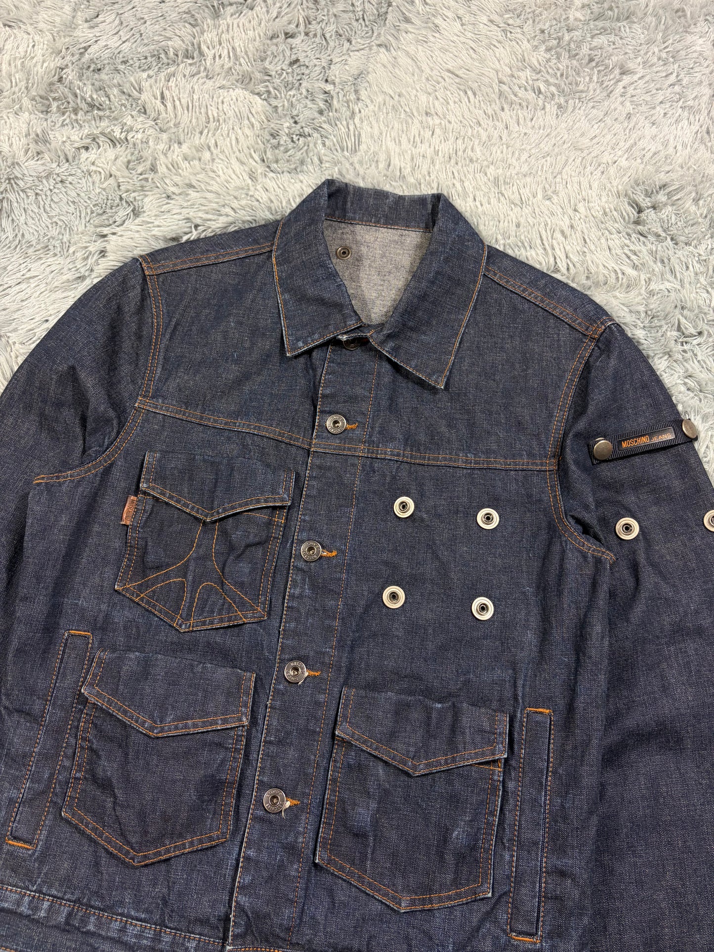 Moschino Jeans 00’s Modular Pocket System Denim Jacket - S/M