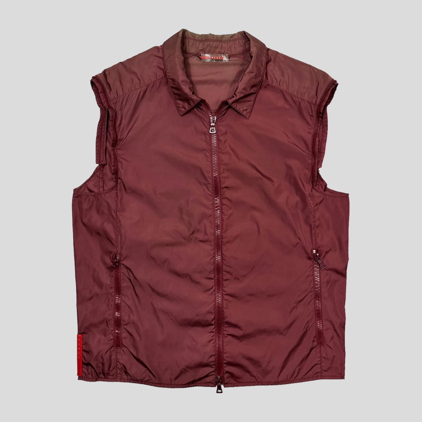 Prada Sport SS00 Modular Nylon Moto Jacket / Vest - M