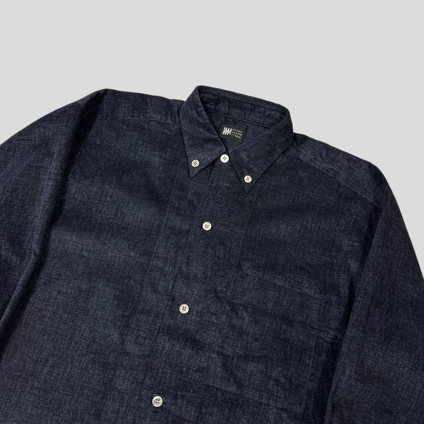 Issey Miyake 90’s Velour Velvet Baggy Corduroy Shirt - L