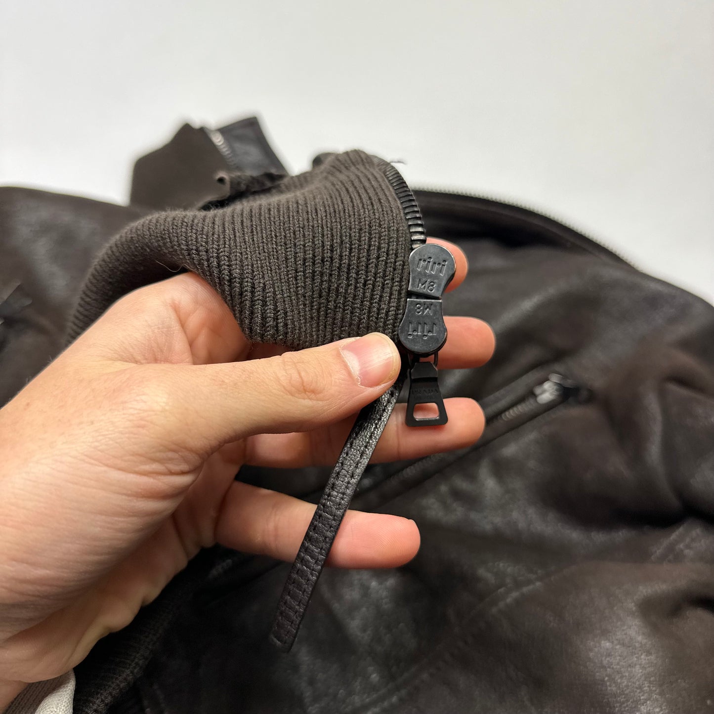 Prada Milano 00’s Leather Sheepskin Fur Full Lined Bomber Jacket - IT52 (L)