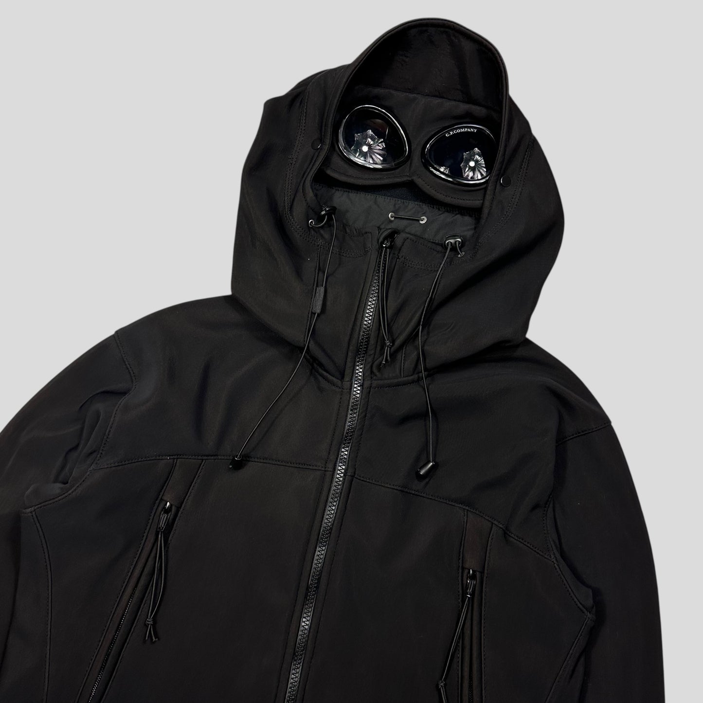 CP Company 2010 Era Black Soft Shell Goggle Jacket - S