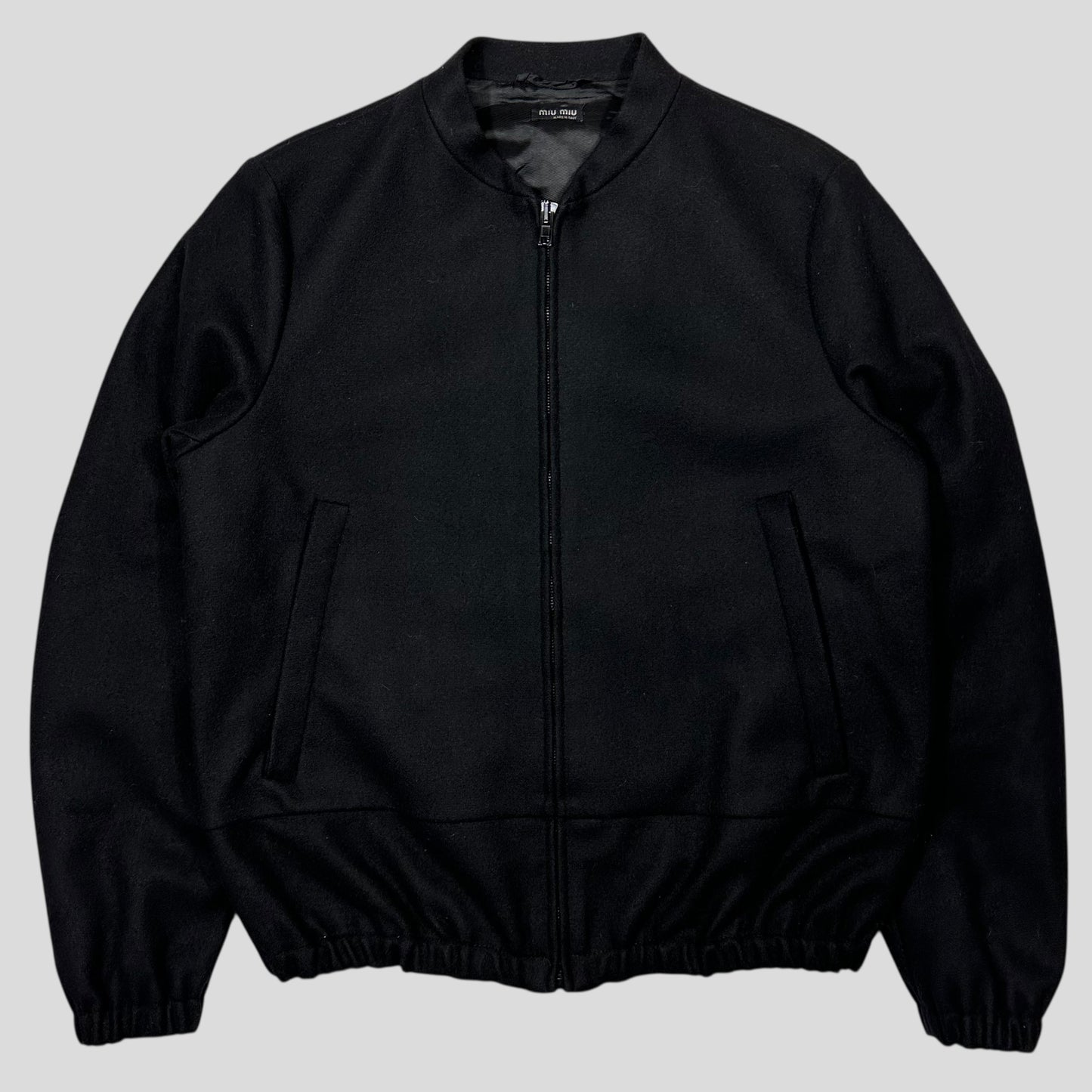 Miu Miu 2008 Wool & Nylon Boxy Bomber Jacket - IT48 (M/L)