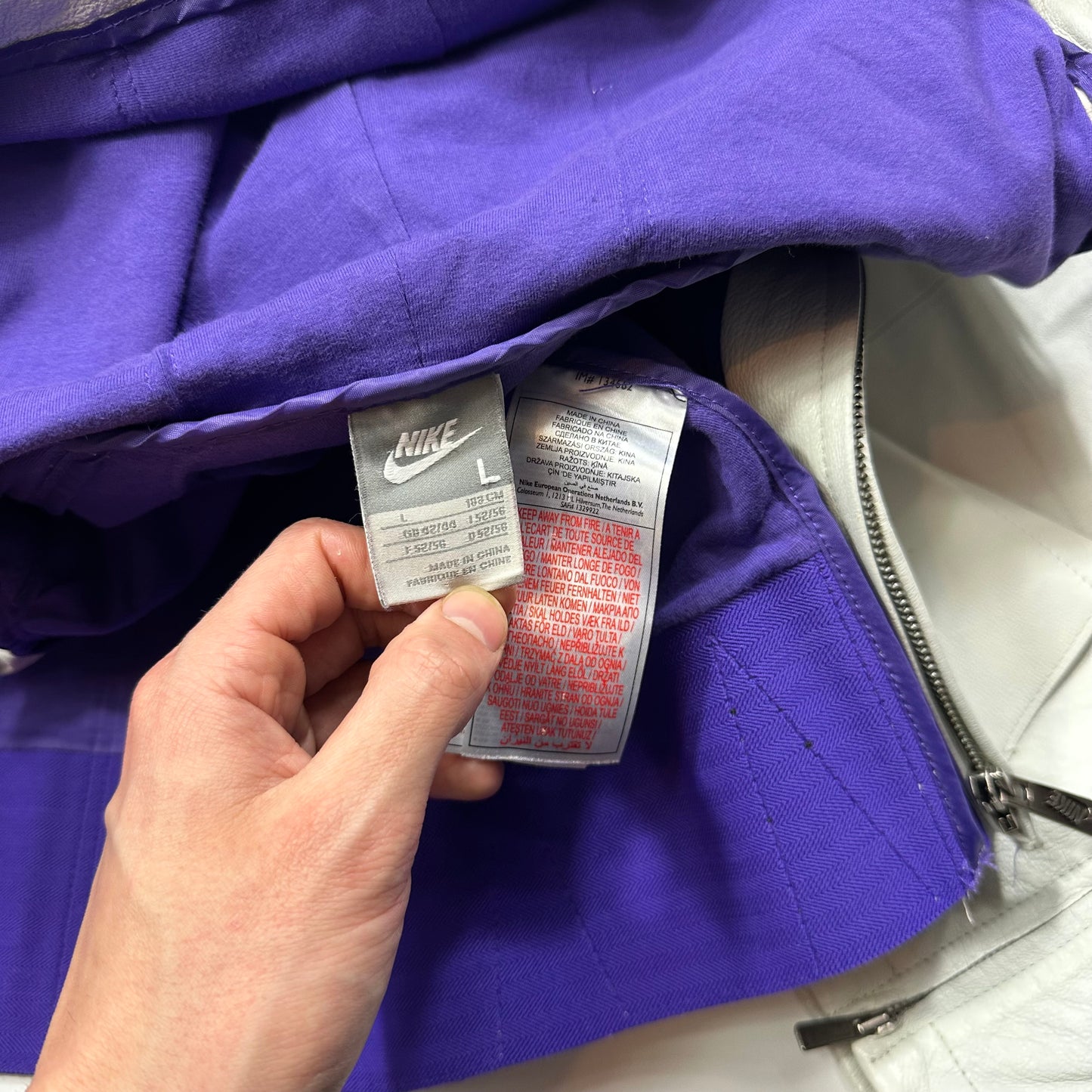 Nike 2007 Tony Spackman Articulated Slice Leather Jacket - L