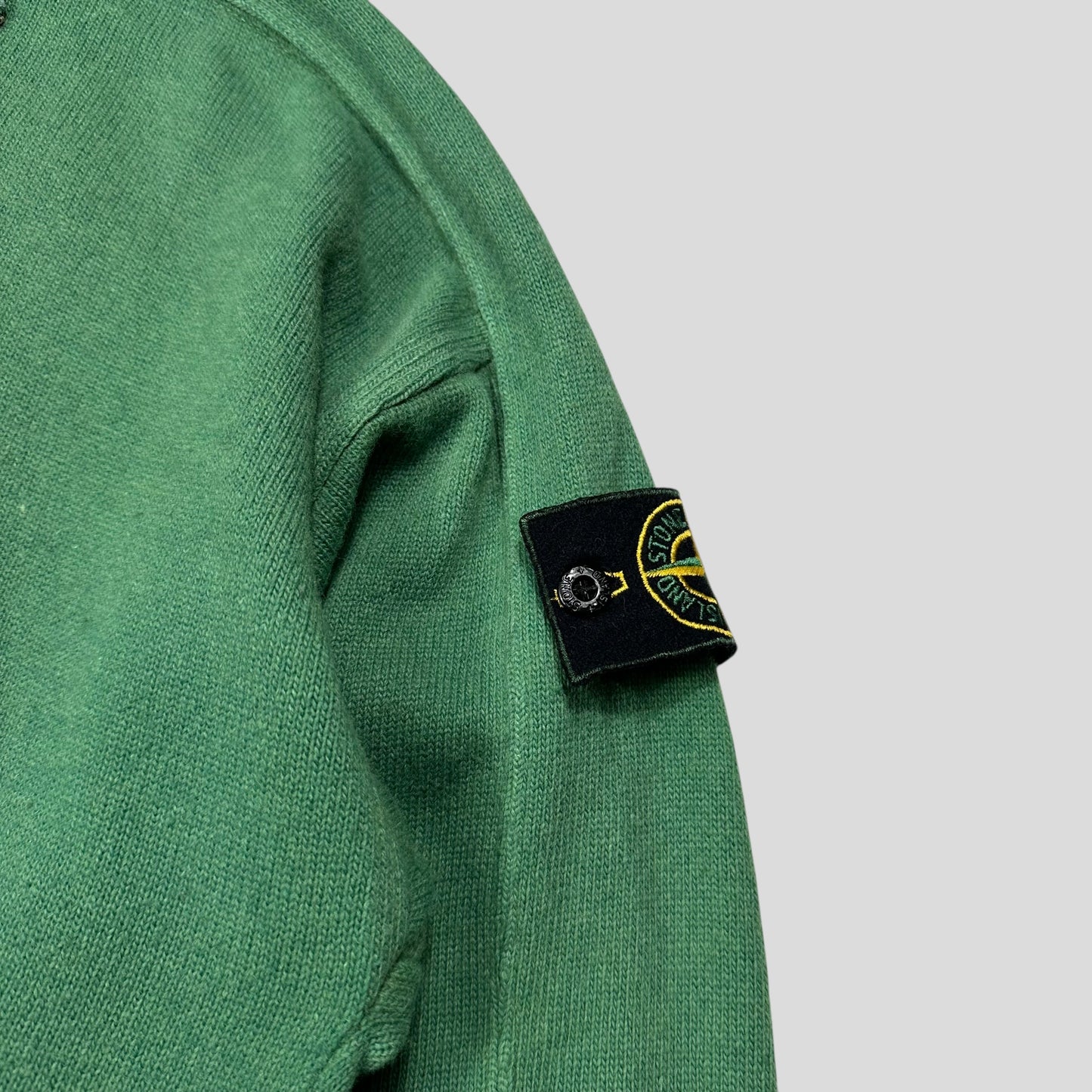 Stone Island 1988 Thick 1/4 Zip Two-tone Pullover Knit - L