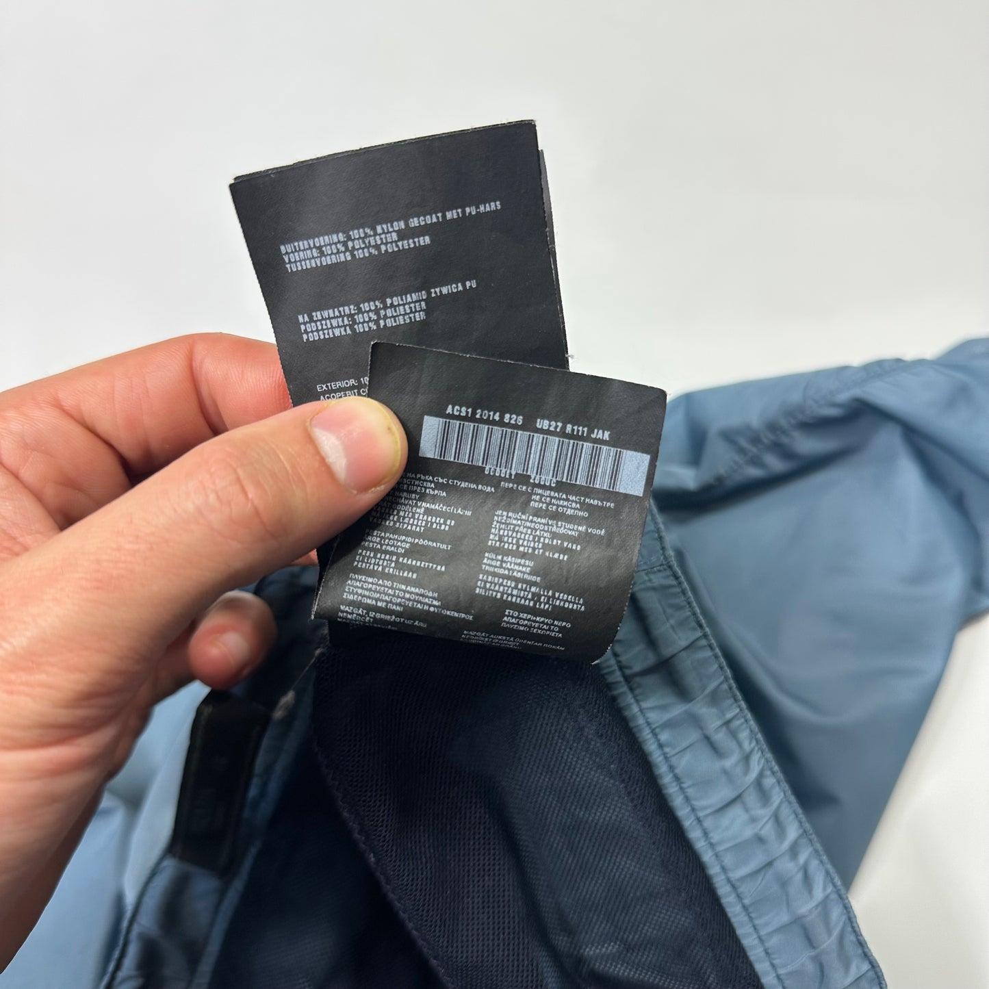 Prada 2014 Metallic Blue Red Tab Nylon Swim Shorts - M