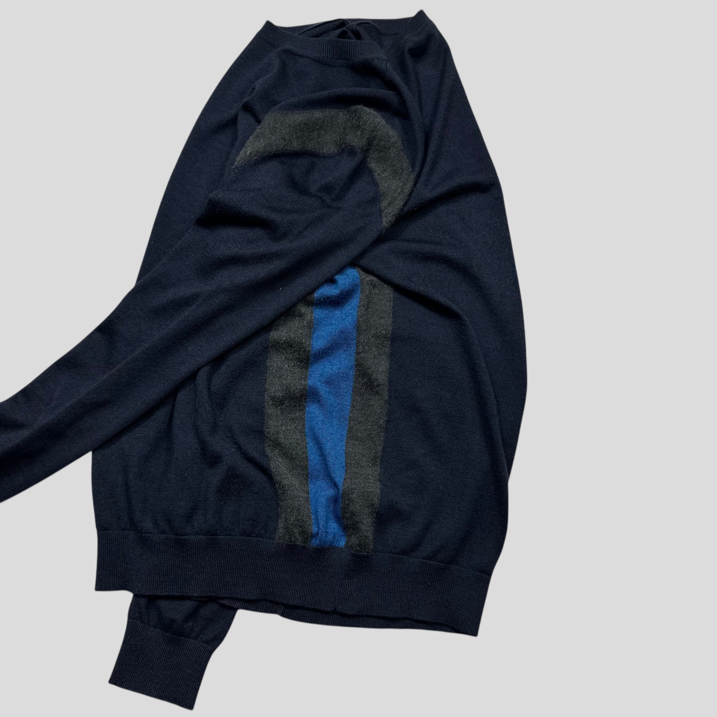 Gucci Superfine Silk & Cashmere Lightweight Panelled Knit - M