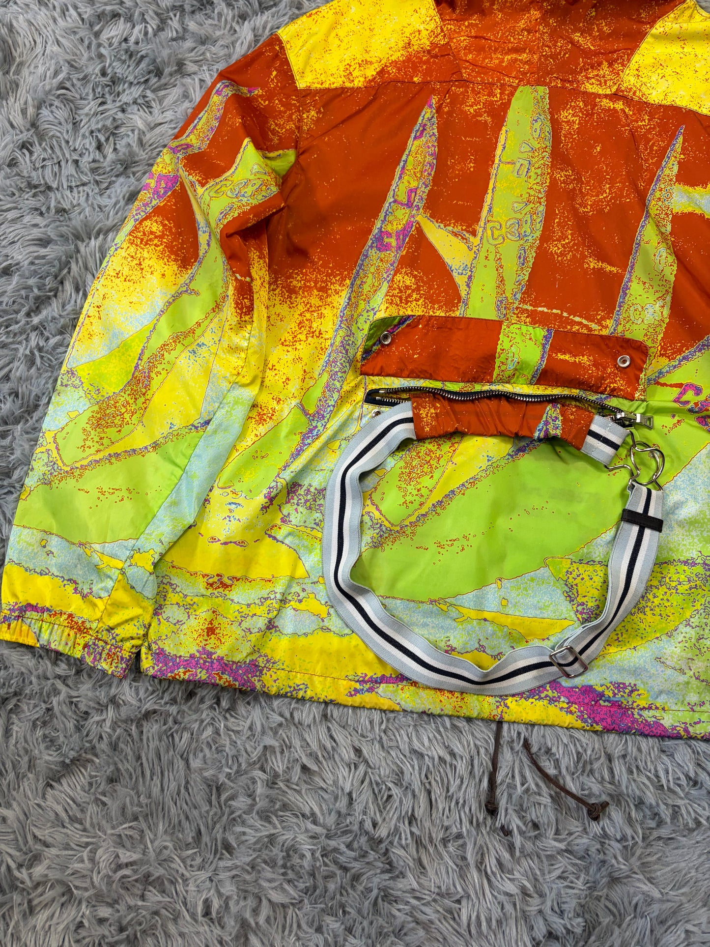 Prada Sport 00’s Thermal Sailing Heatmap Nylon Bag Jacket - S/M