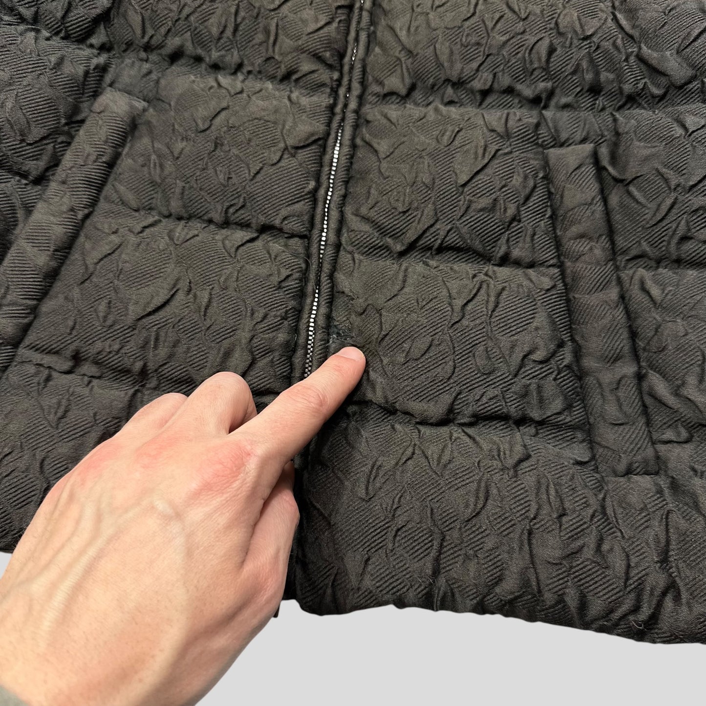 Prada 2014 Extreme Fur Hooded Silk & Wool Textured Puffer Jacket - IT44 (S)