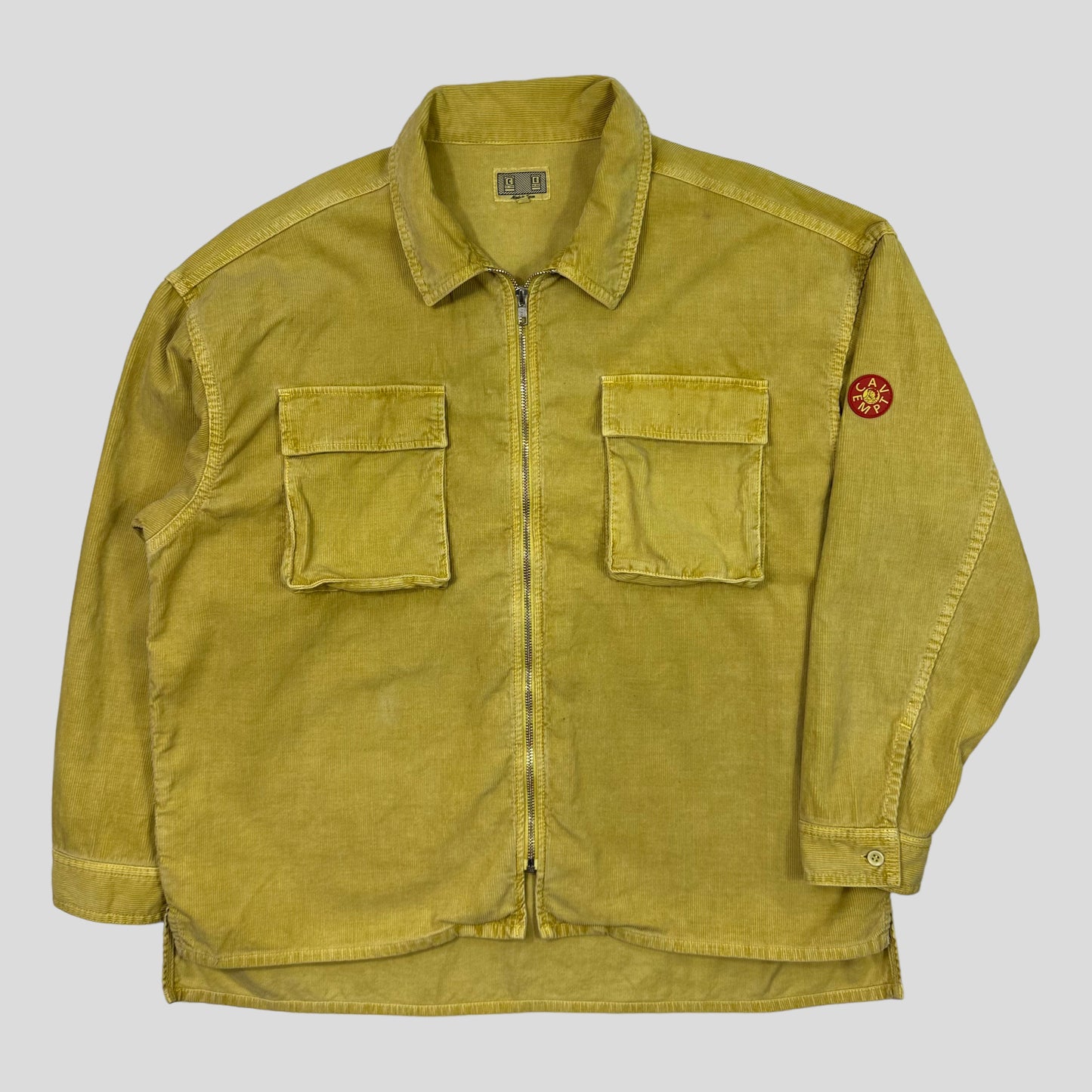 Cav Empt Yellow Cord Double Pocket Overshirt - M (L/XL)