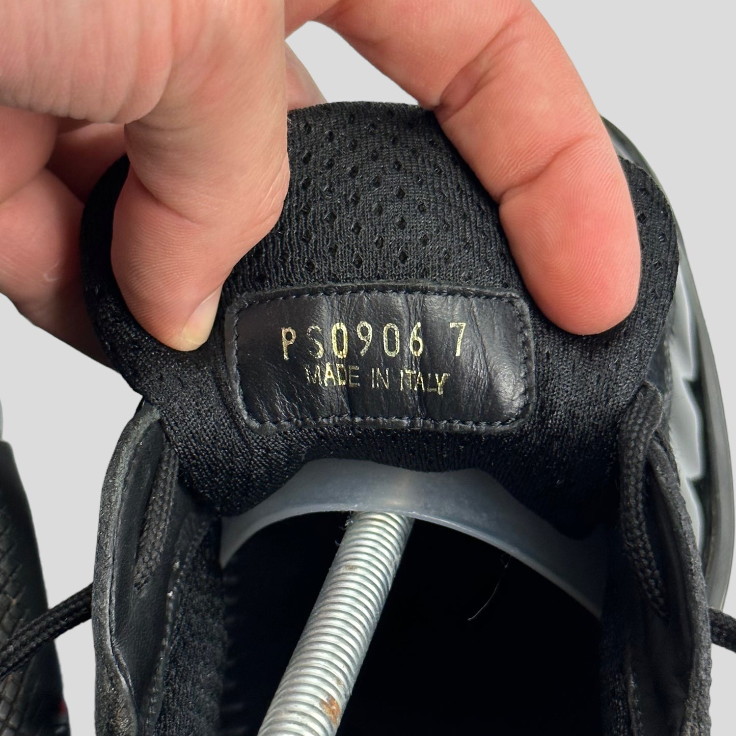 Prada Americas Cups Patent Leather Triple Black - UK8-8.5