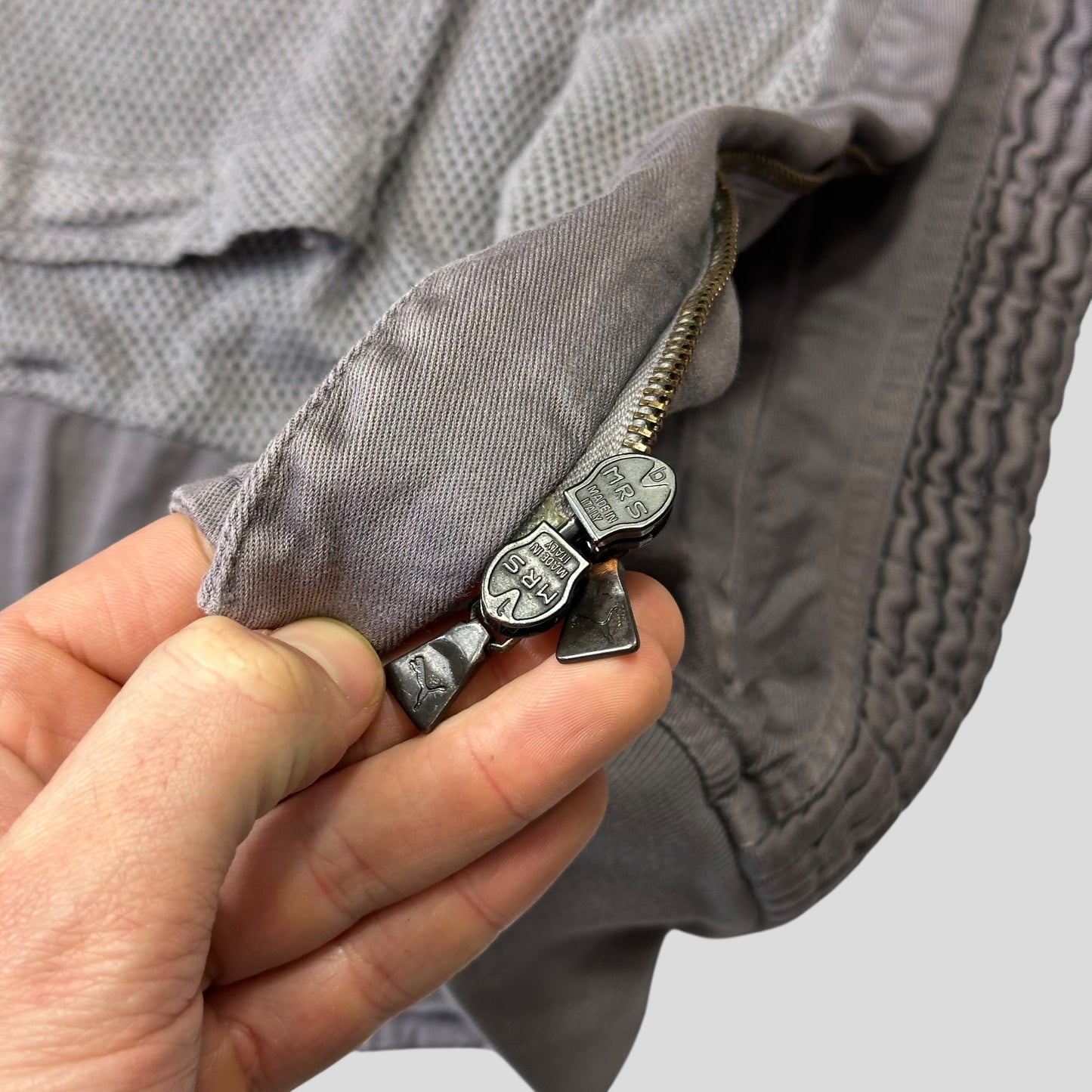 Puma x Neil Barrett 96 Hours Dusty Purple Cotton Moto Jacket - S/M