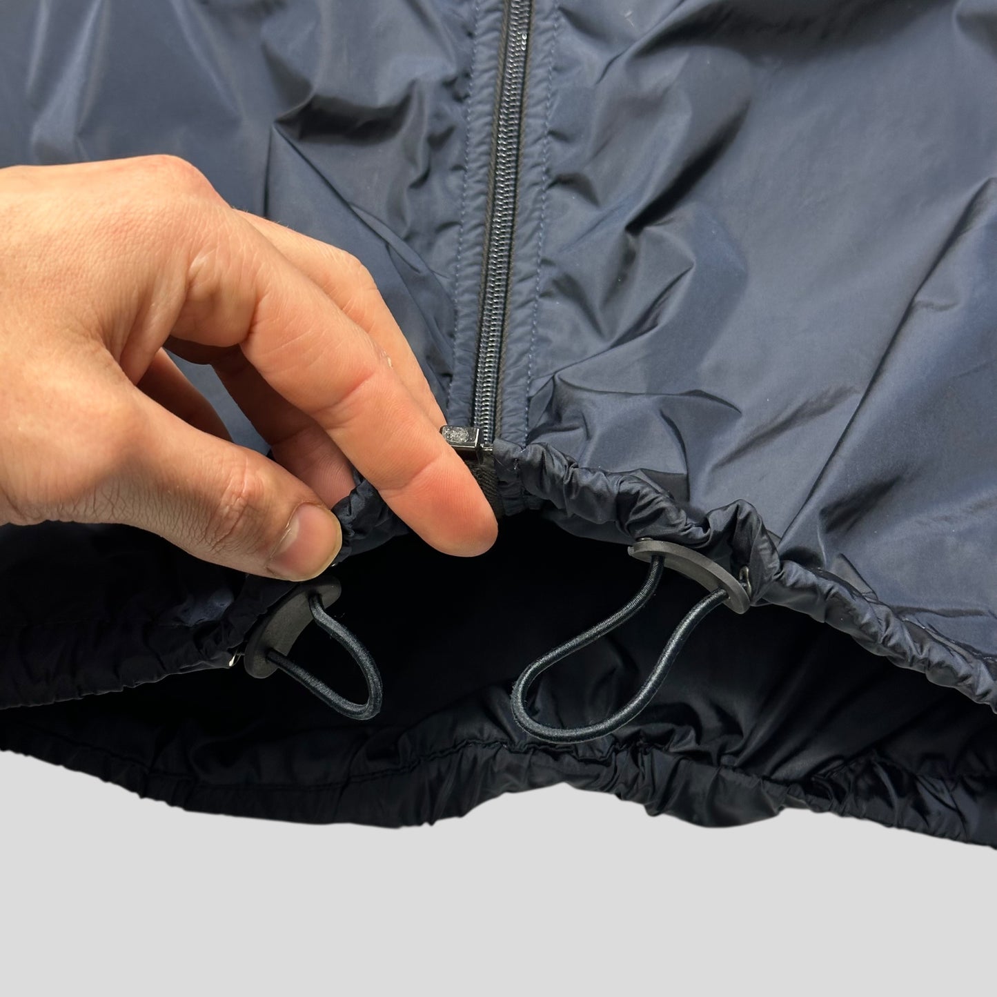 Prada Sport 2009 Red Tab Carbon Logo Navy Nylon Jacket - IT54 (L)