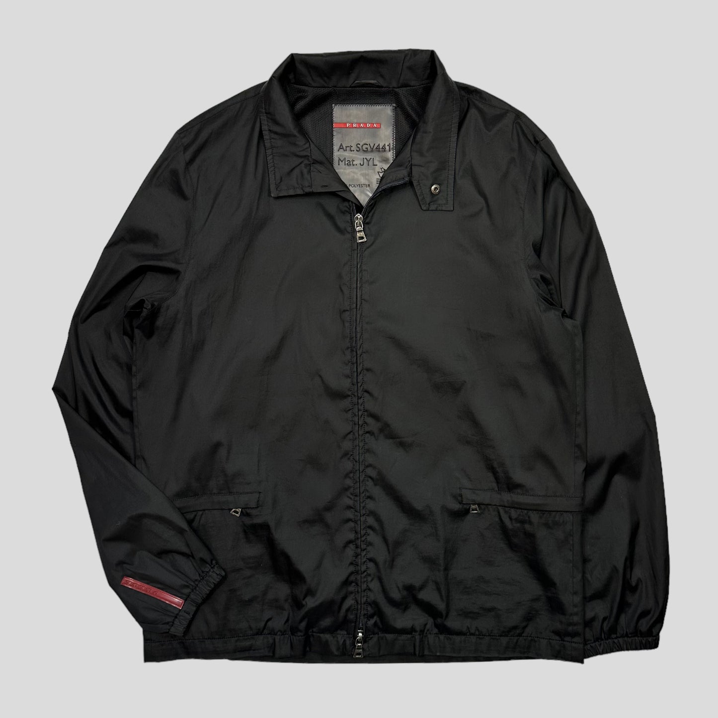 Prada Sport 00’s Convertible Soft Nylon Bag Jacket - L