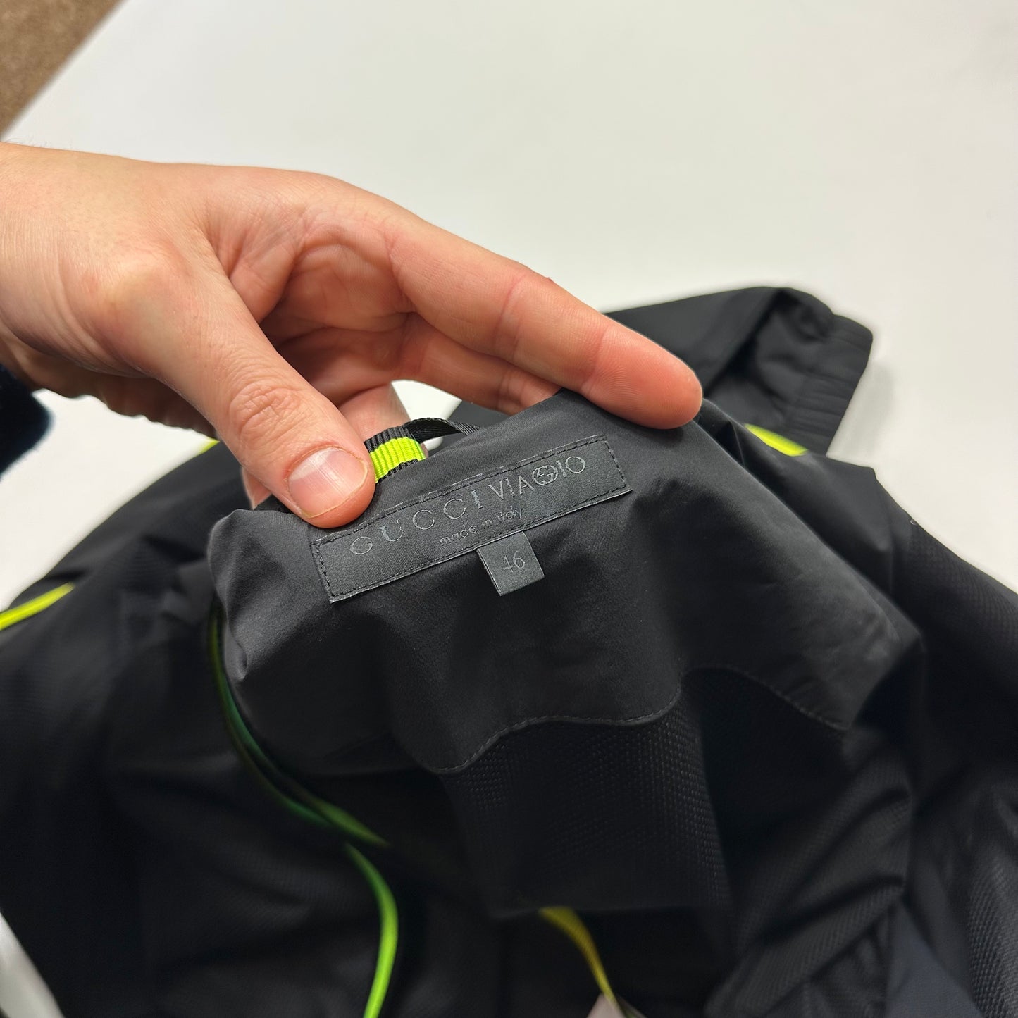 Gucci Viaggio 2014 Backpack Strap Nylon Windbreaker - S/M