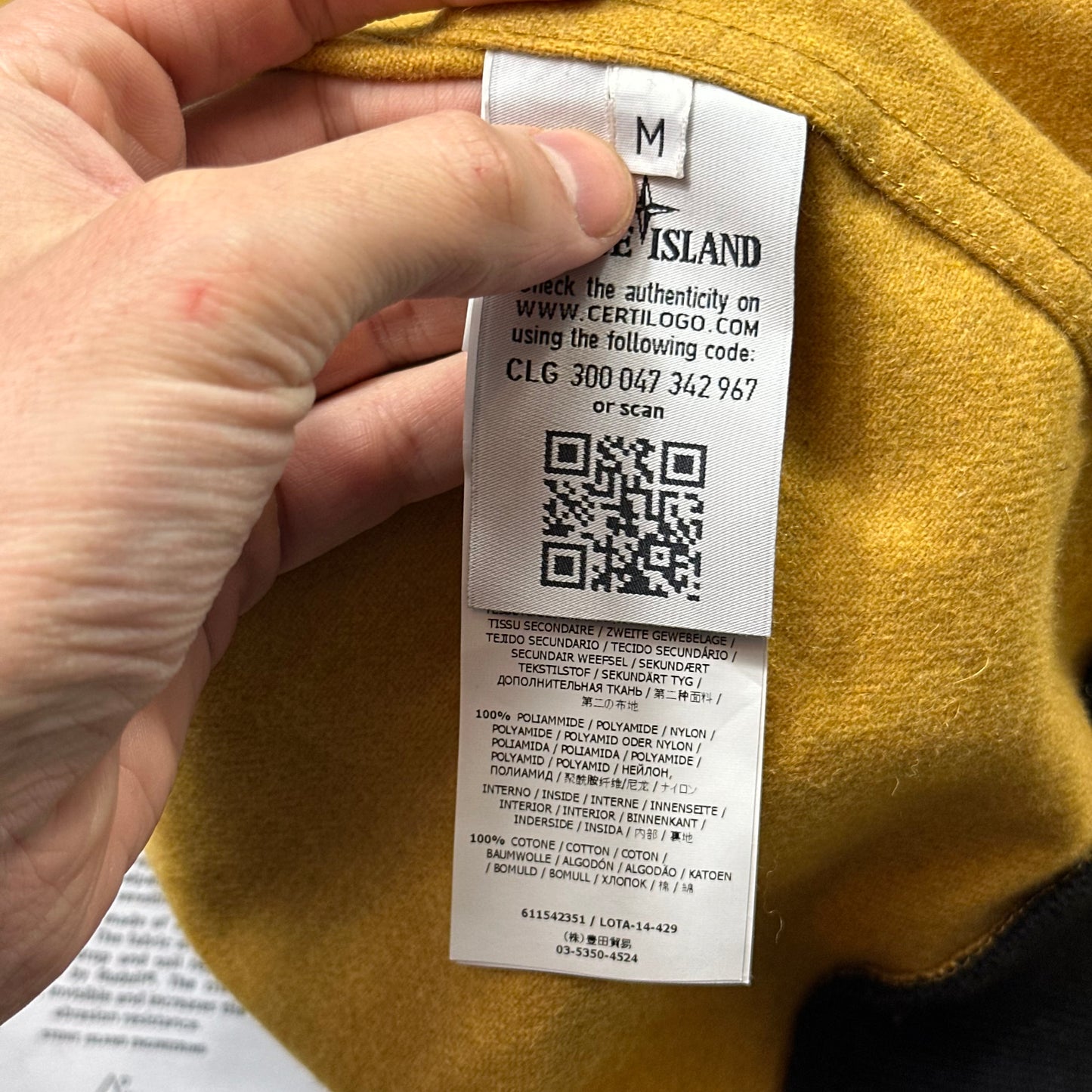 Stone Island AW14 Mélange Wool Poly Double Hood Jacket - M