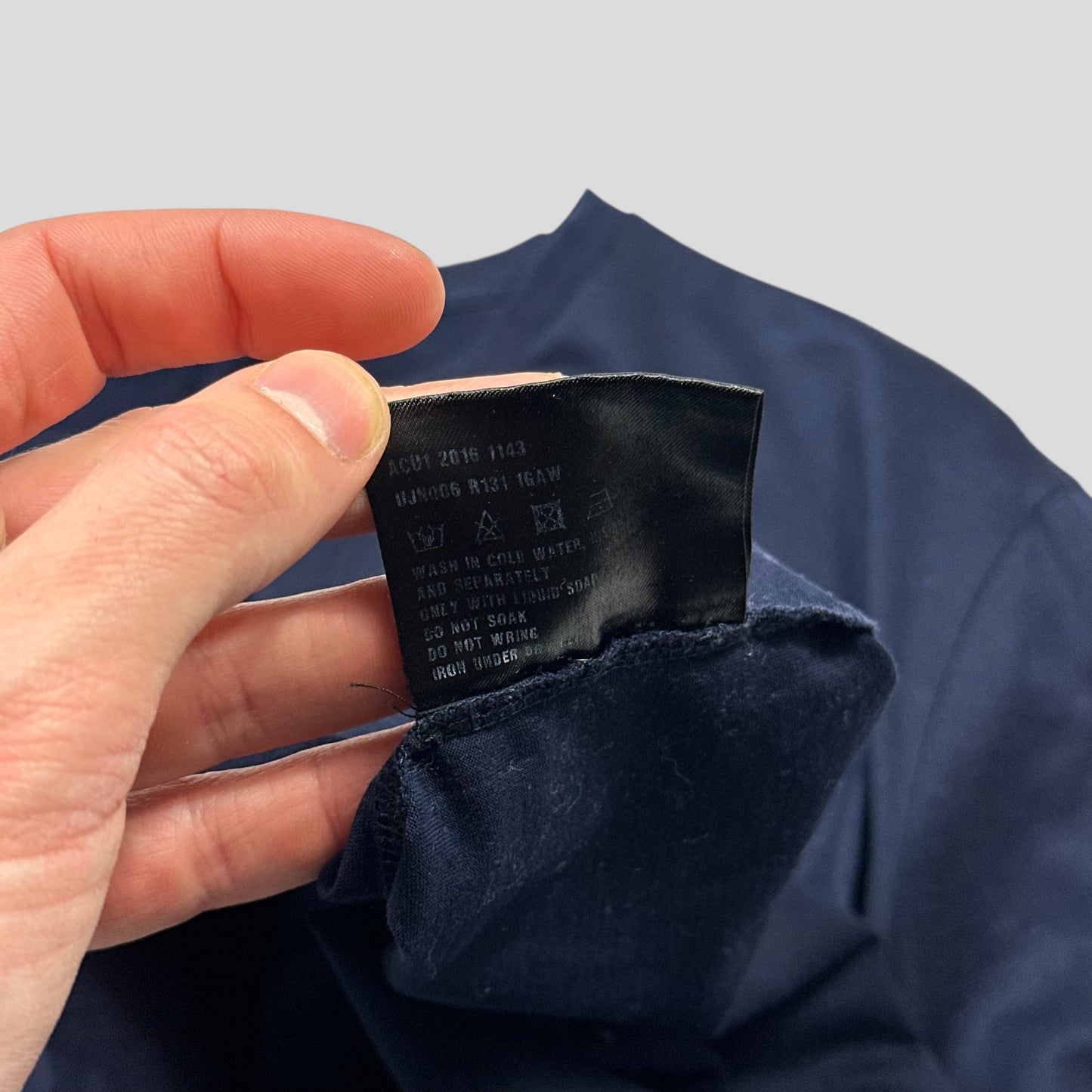 Prada 2016 Navy Blue Soft Cotton Pocket Logo T-shirt - L/XL