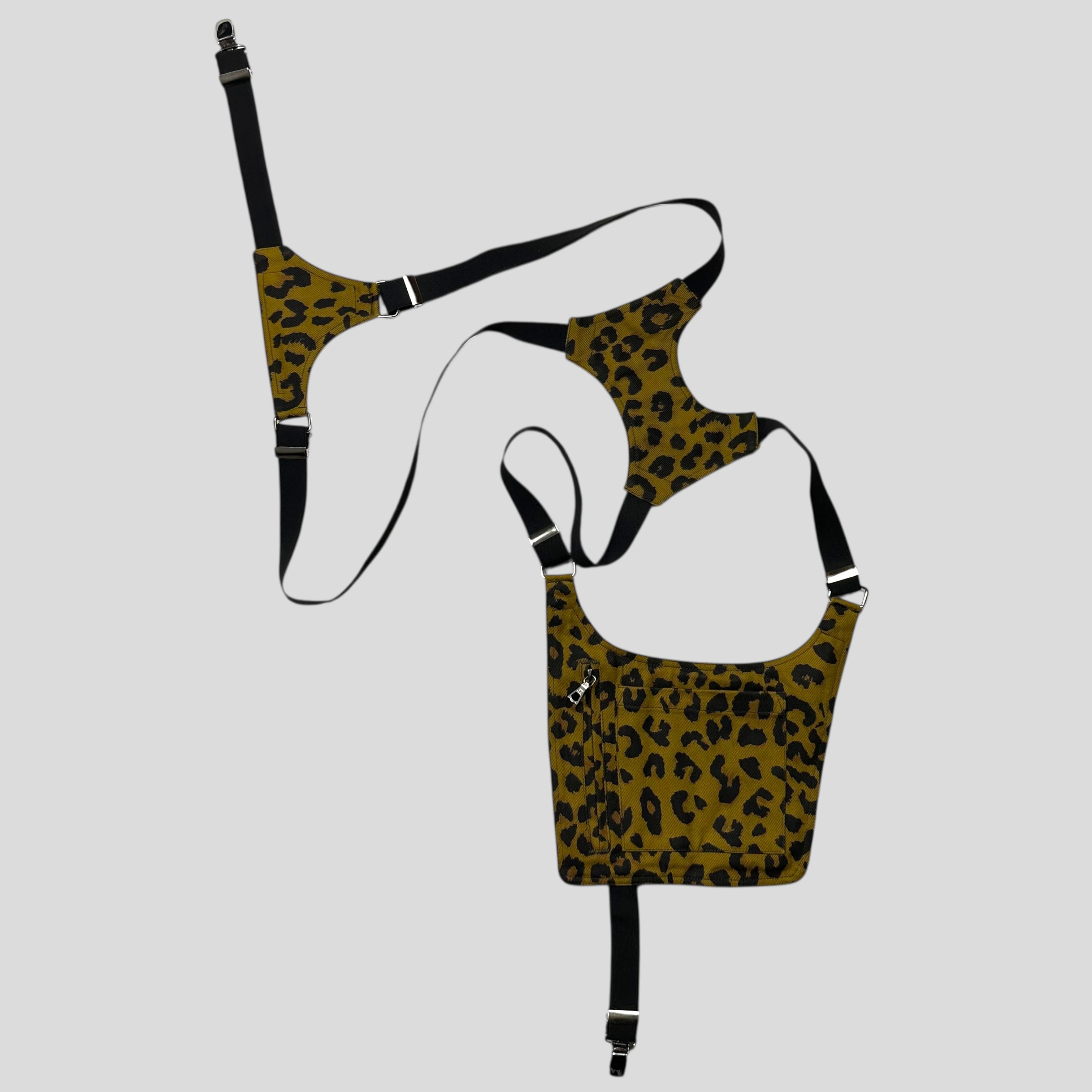 DRIES VAN NOTEN ヒョウ柄　ホルスター Dries Van Noten SS16 Cheetah Print Holster Suspender Harness Bag