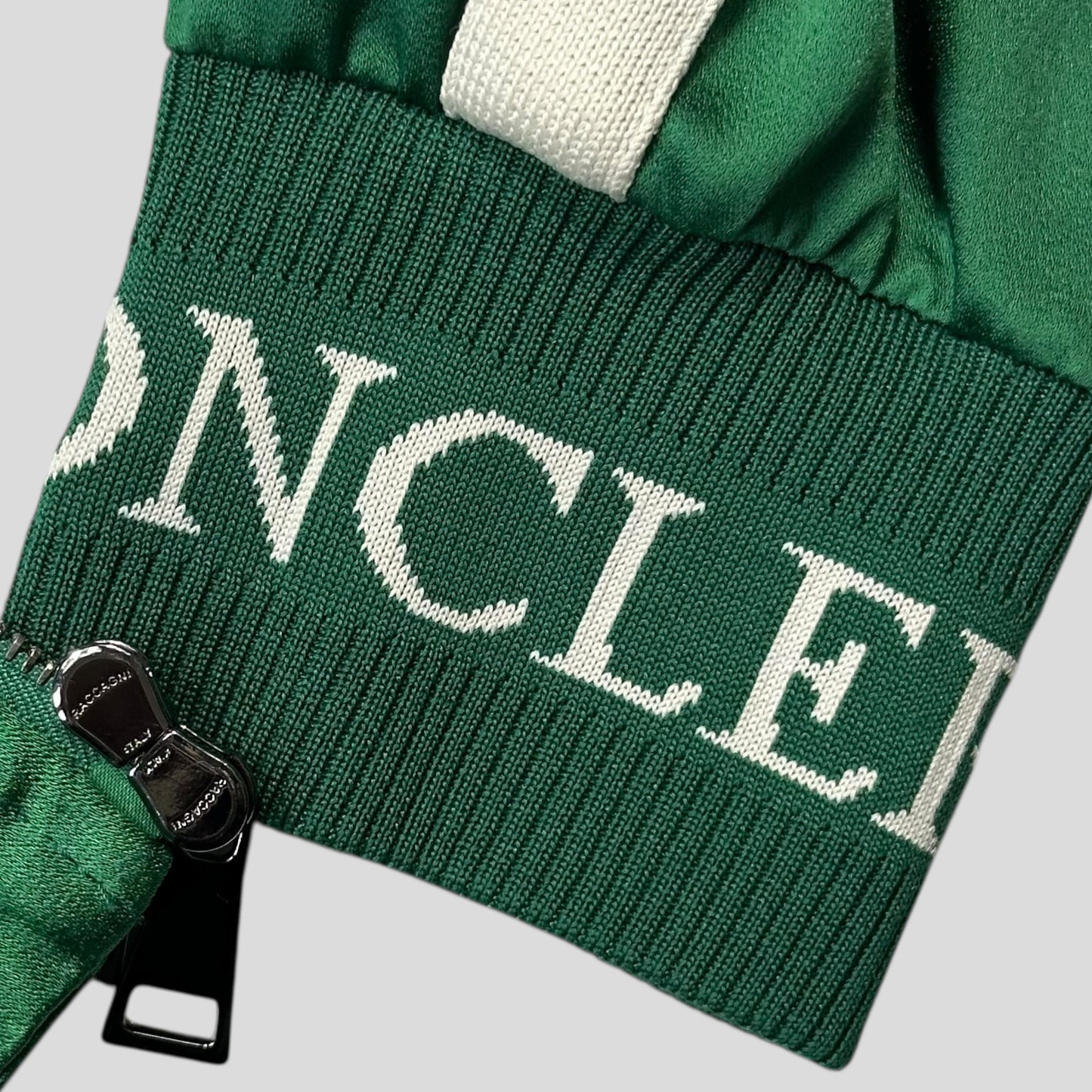 Moncler 2018 Satin Polyester Striped Track Jacket - 42 (M/L)