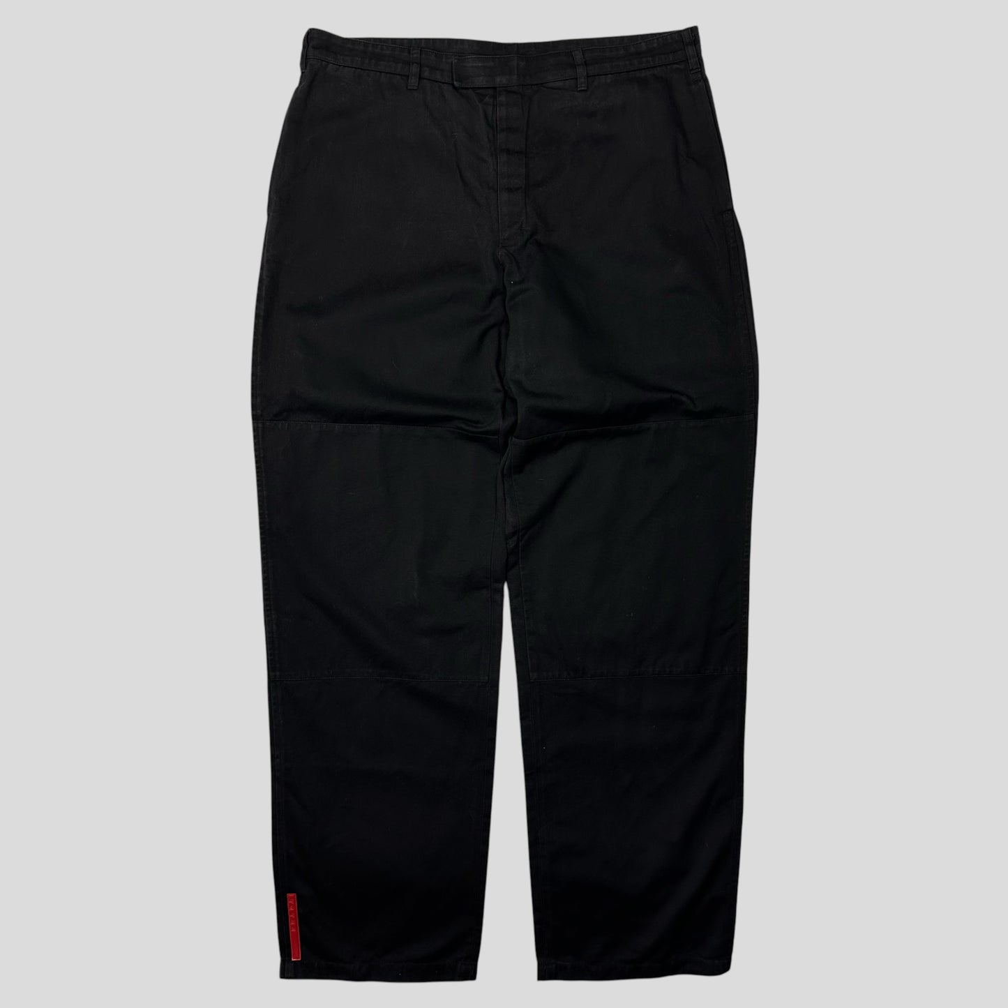 Prada Sport 1999 Baggy Carpenter Velcro Fly Trousers - IT52