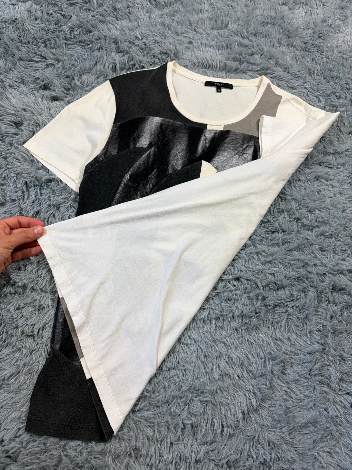 Gucci by Frida Giannini 2009 Giant GG Logo Colourblock T-Shirt - M