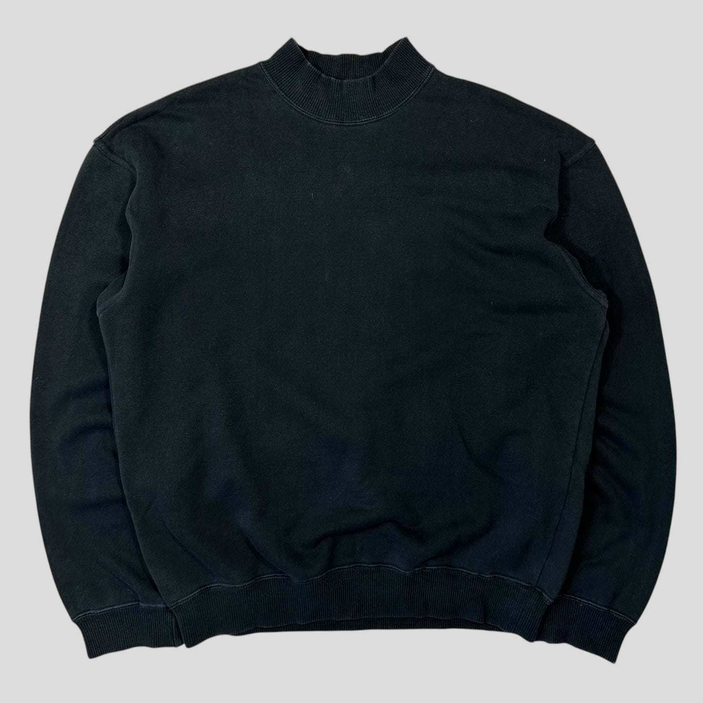 Issey Miyake 1993 Staff Spellout Logo Boxy Crewneck Jumper - M