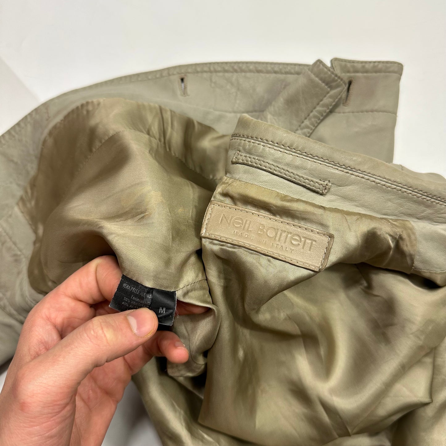 Neil Barrett 00’s Brad Pitt Leather Multipocket Moto Jacket - XS/S