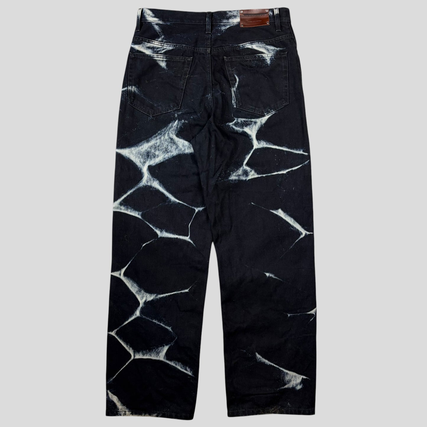 Dries Van Noten SS23 Pine Bleached Sublimation Baggy Jeans - 32-34