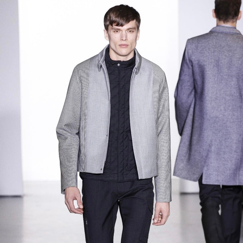 Calvin Klein Collection 2013 Runway Static Panelled Blouson Jacket - M