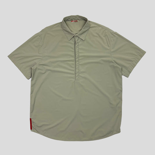 Prada Sport 00’s 1/2 Button Nylon Shirt - L/XL