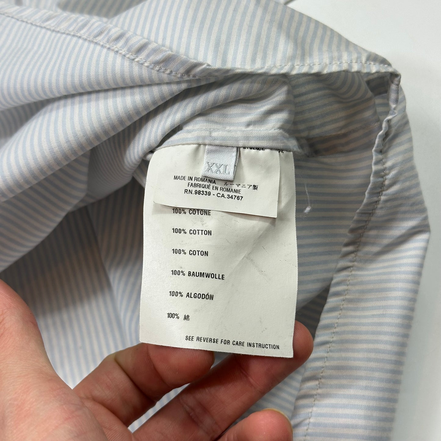 Prada Sport 00’s Ventilated Striped Cotton Shirt - L/XL