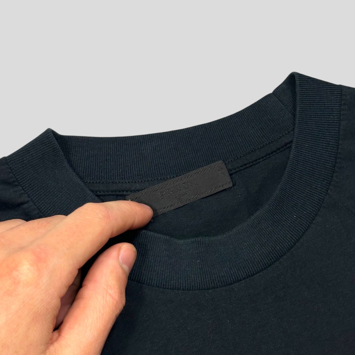 Prada 2013 Camera Appliqué Logo T-shirt - S