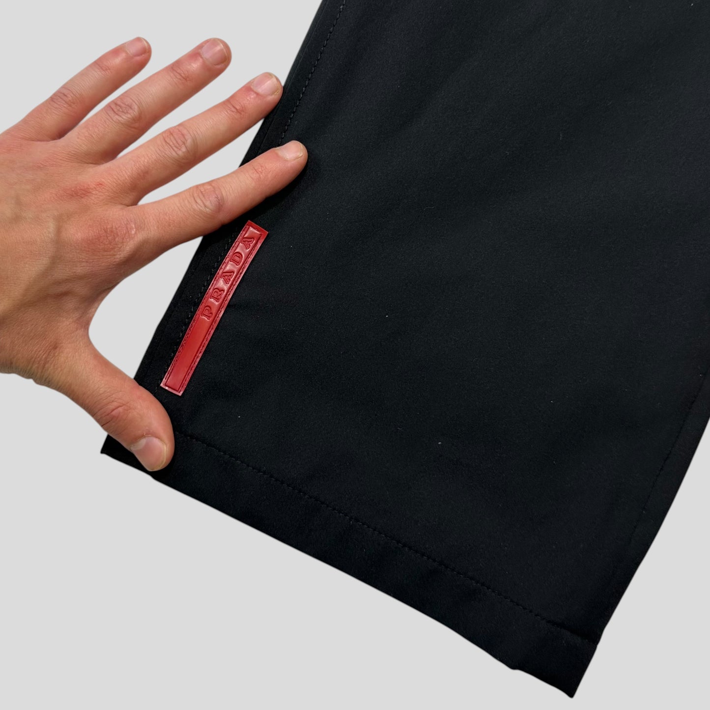 Prada Sport 00’s Goretex Black Mesh Lined Trousers - IT52
