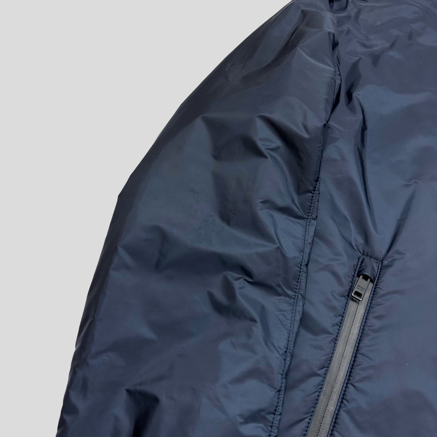 Prada Milano 2019 Laminated Nylon Padded Jacket - L