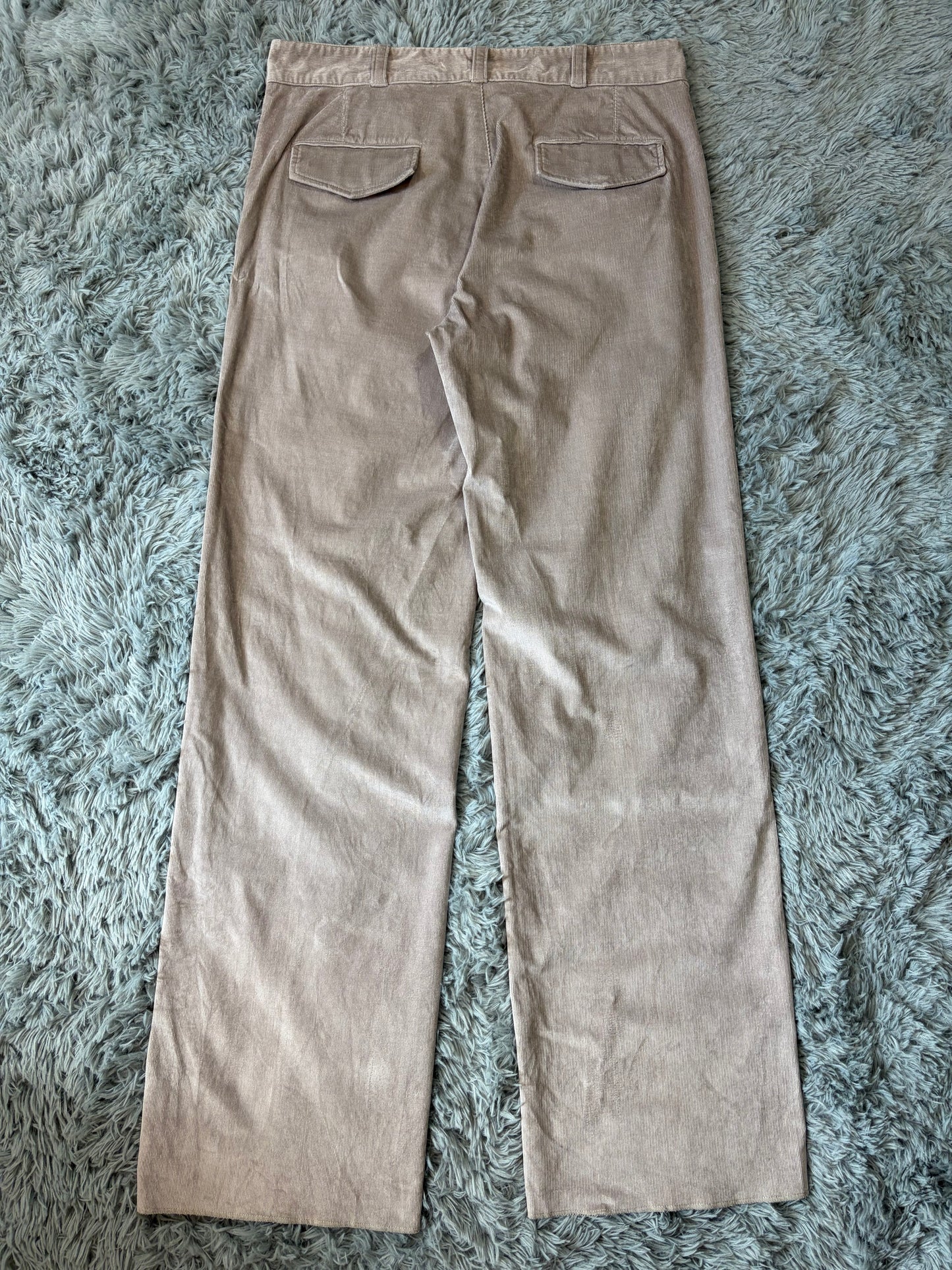 Gucci by Tom Ford 2004 Liquid Velvet Corduroy Western Trousers - IT52