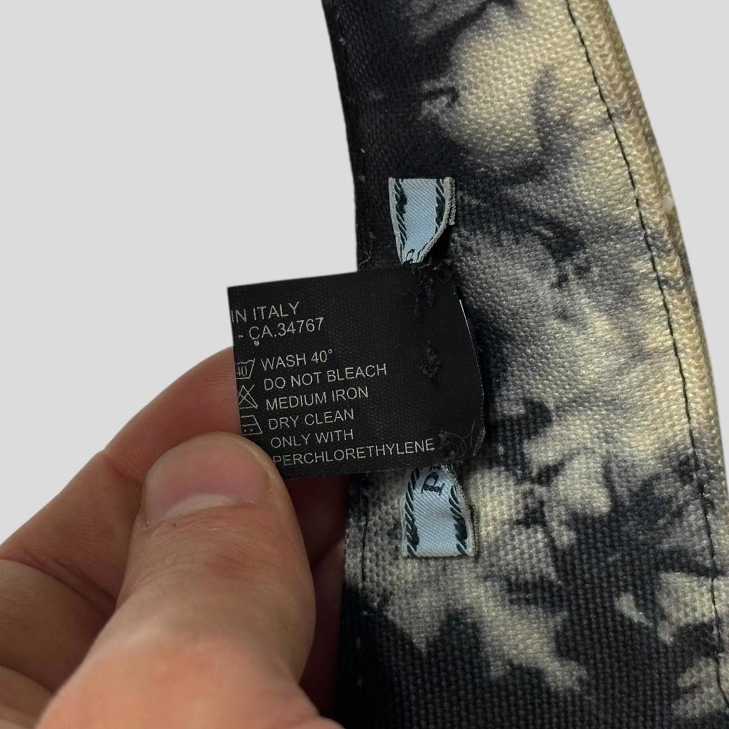 Prada Milano Tie-Dye Triangle Logo Visor Cap - M