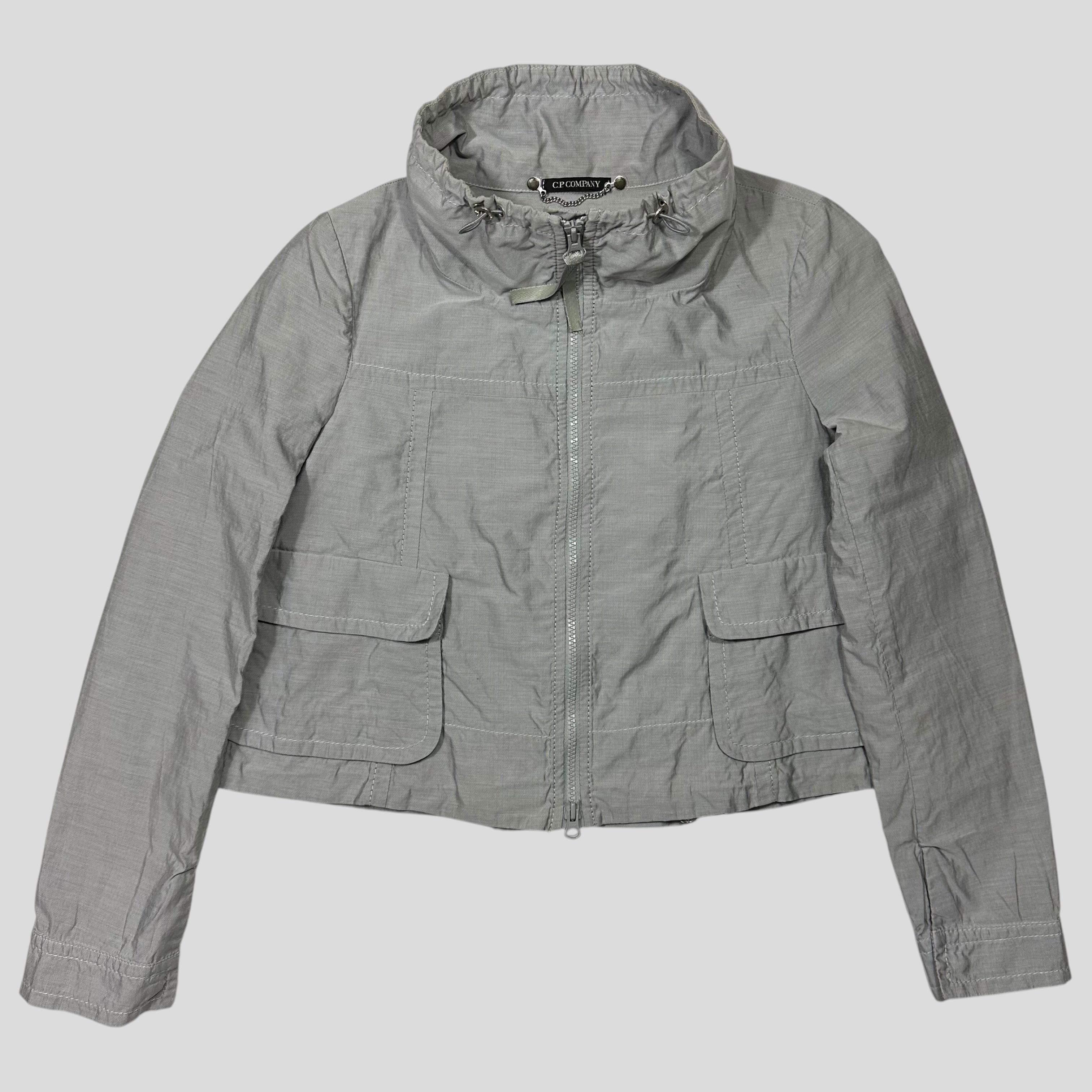 CP Company Cropped Pleated Co-nylon Jacket - IT40 (UK8) – Warmwaves