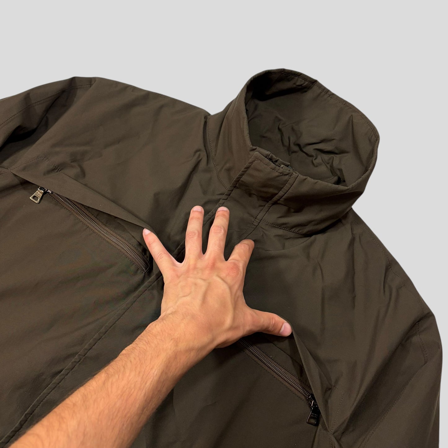 Prada Sport 00’s Khaki Chest Pocket Padded Goretex Jacket - L