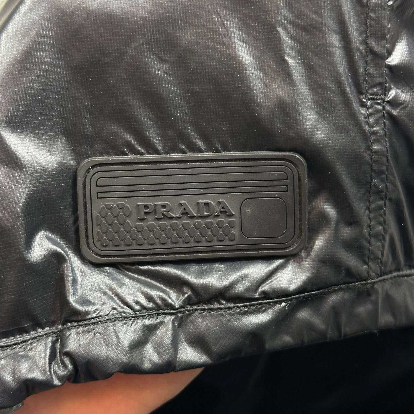 Prada Milano 2017 Rubberised Race Logo Technical Windbreaker - IT50