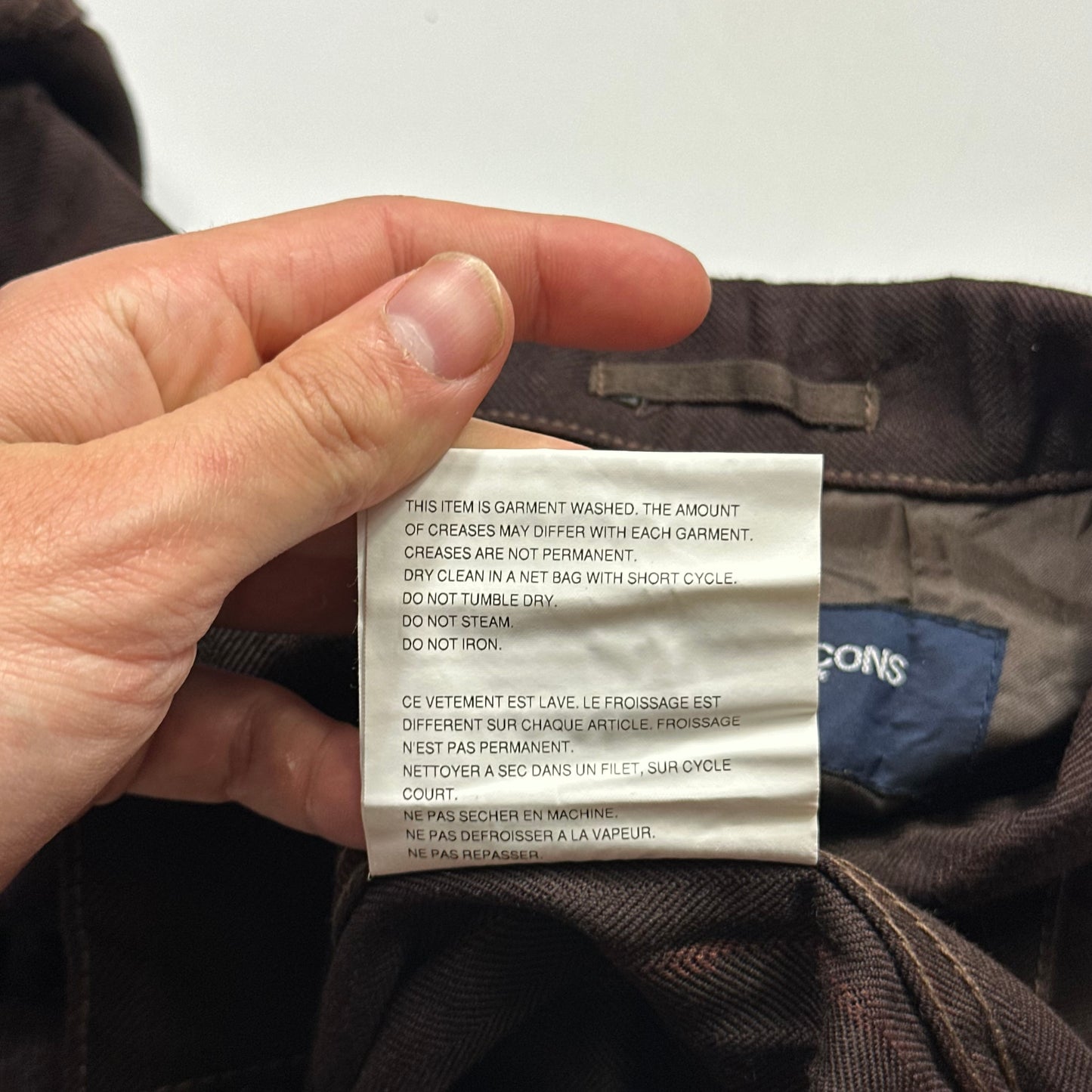 CDG Homme 2004 Crinkle Striped Work Jacket - L (M)