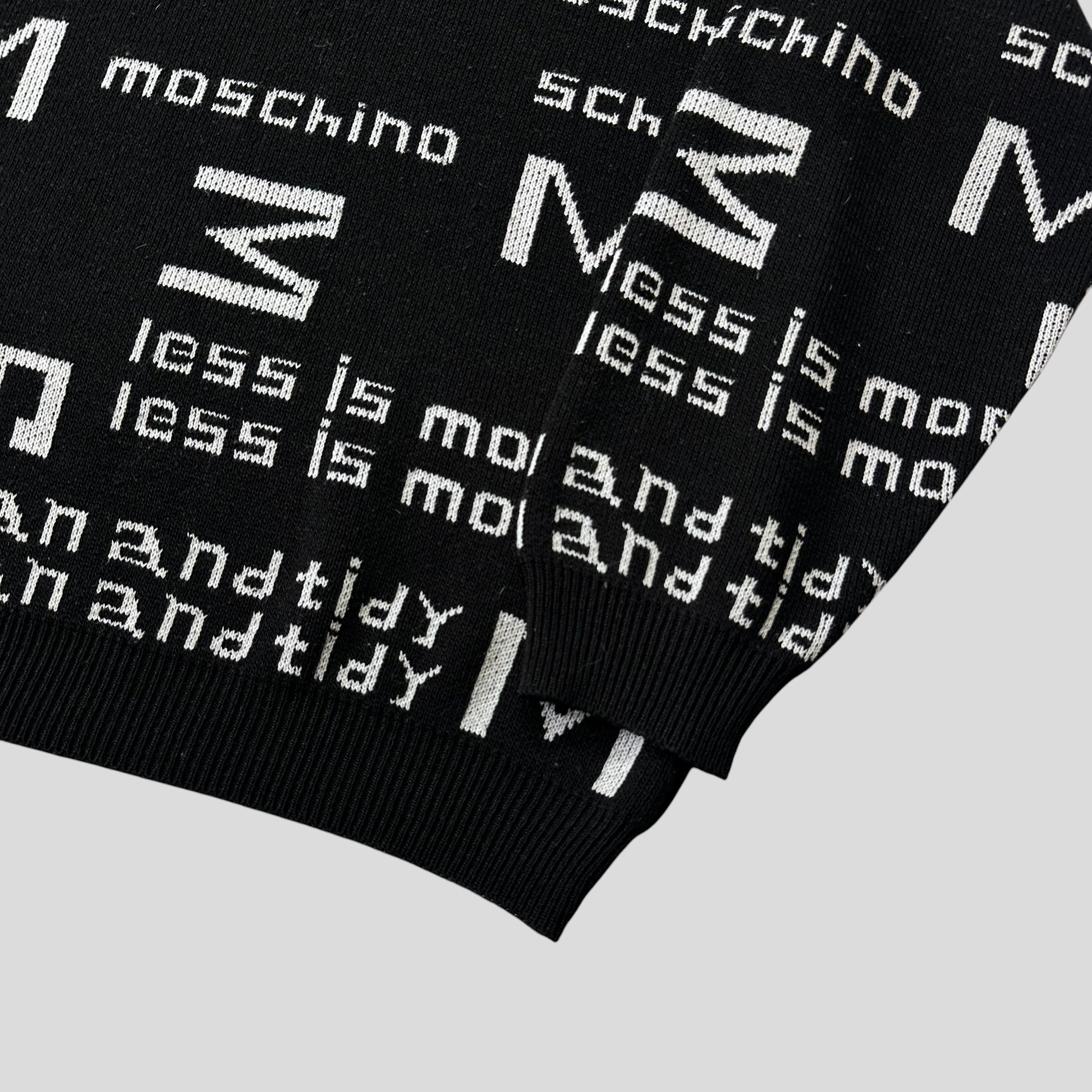 Moschino Jeans 1999 Less Is More Knitted Sweater - M/L – Warmwaves