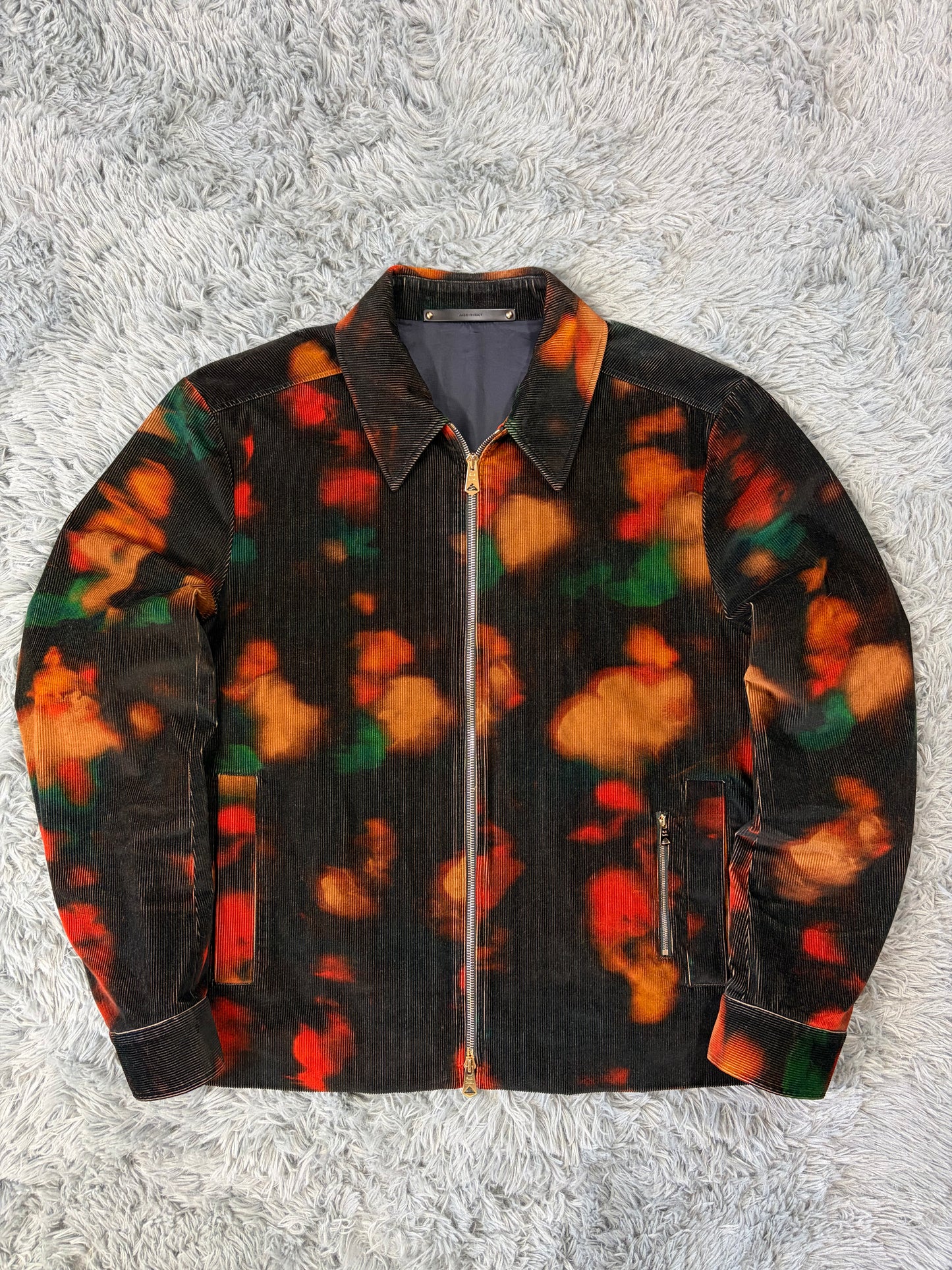 Paul Smith SS22 Lenticular Ink Print Corduroy Blouson Jacket - L