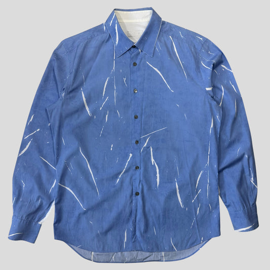 Prada Milano 00’s Sublimation Sky Blue Acid Print Shirt - L