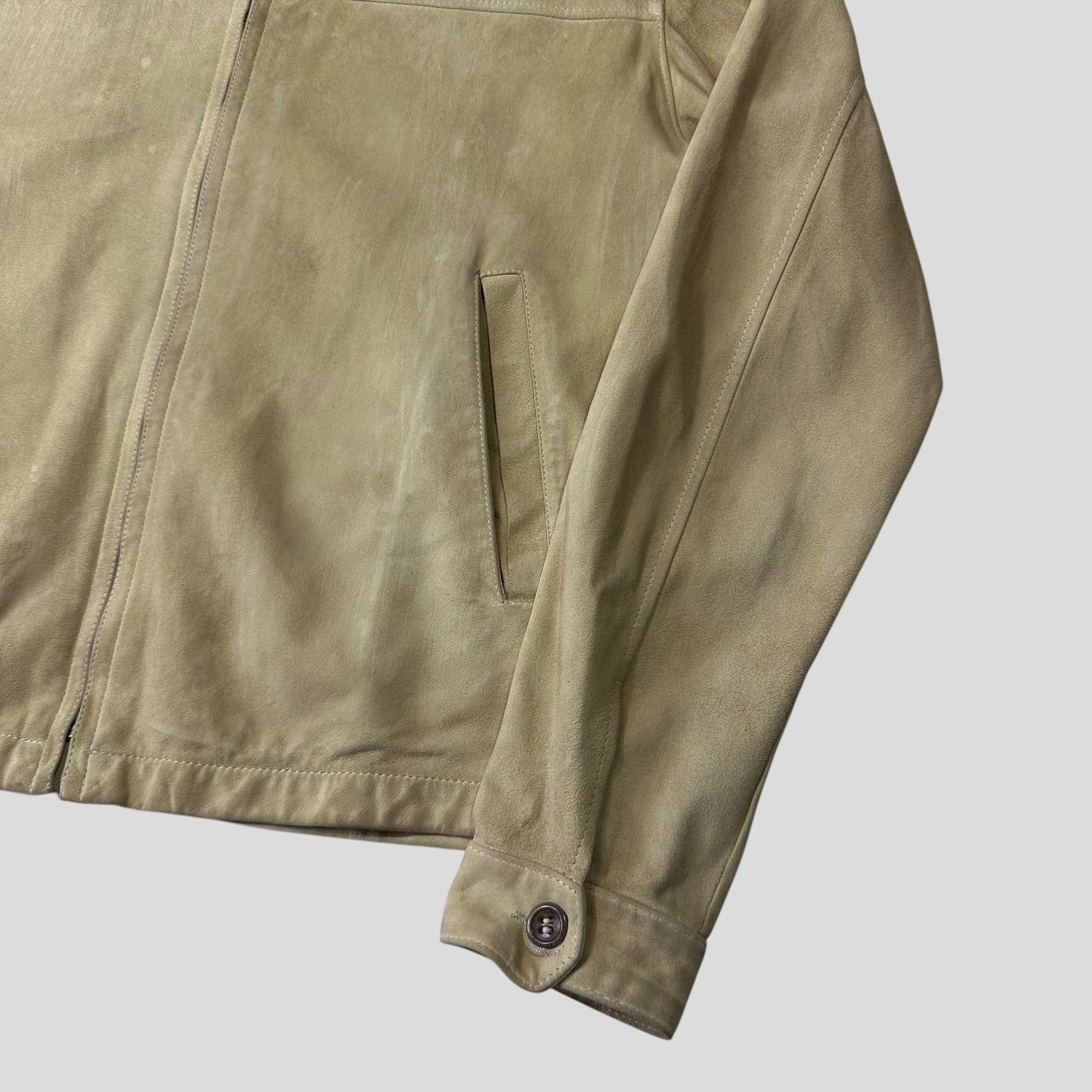 CP Company 00’s Suede Leather Harrington Work Jacket - M